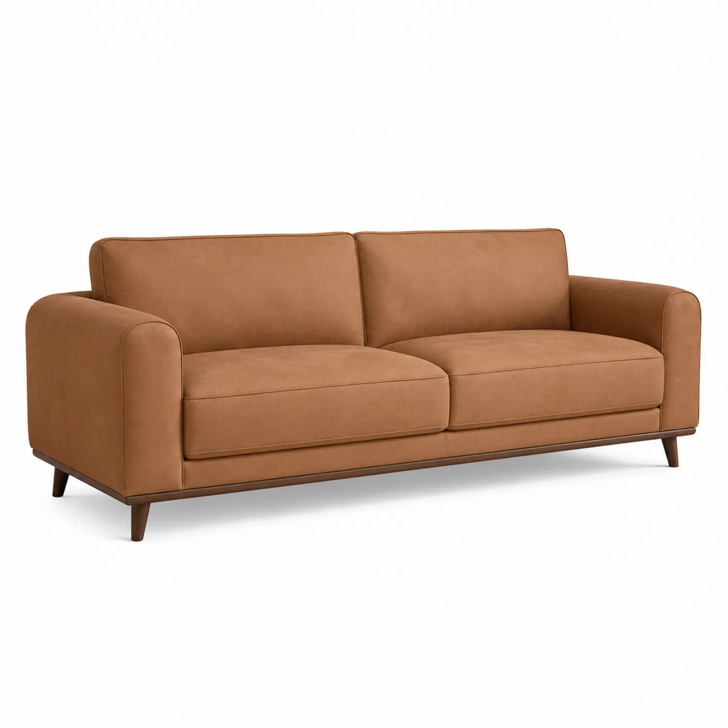 2-Sitzer-Sofa Mikrofaser Braun 200cm