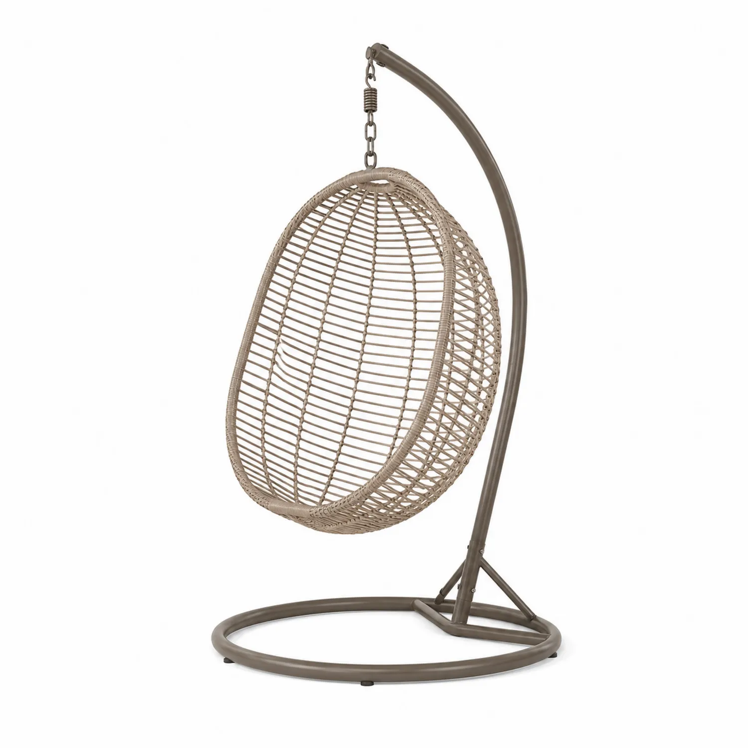 Hängestuhl Synthetisches Rattan Beige Stahl Ø100cm