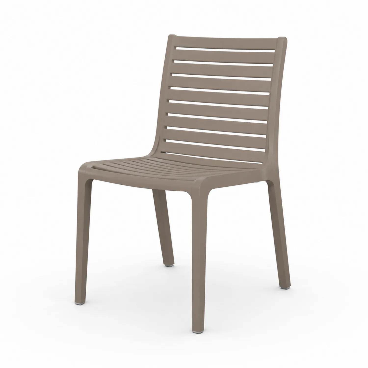 Stuhl Kunststoff Beige 45cm x 50cm x 85cm