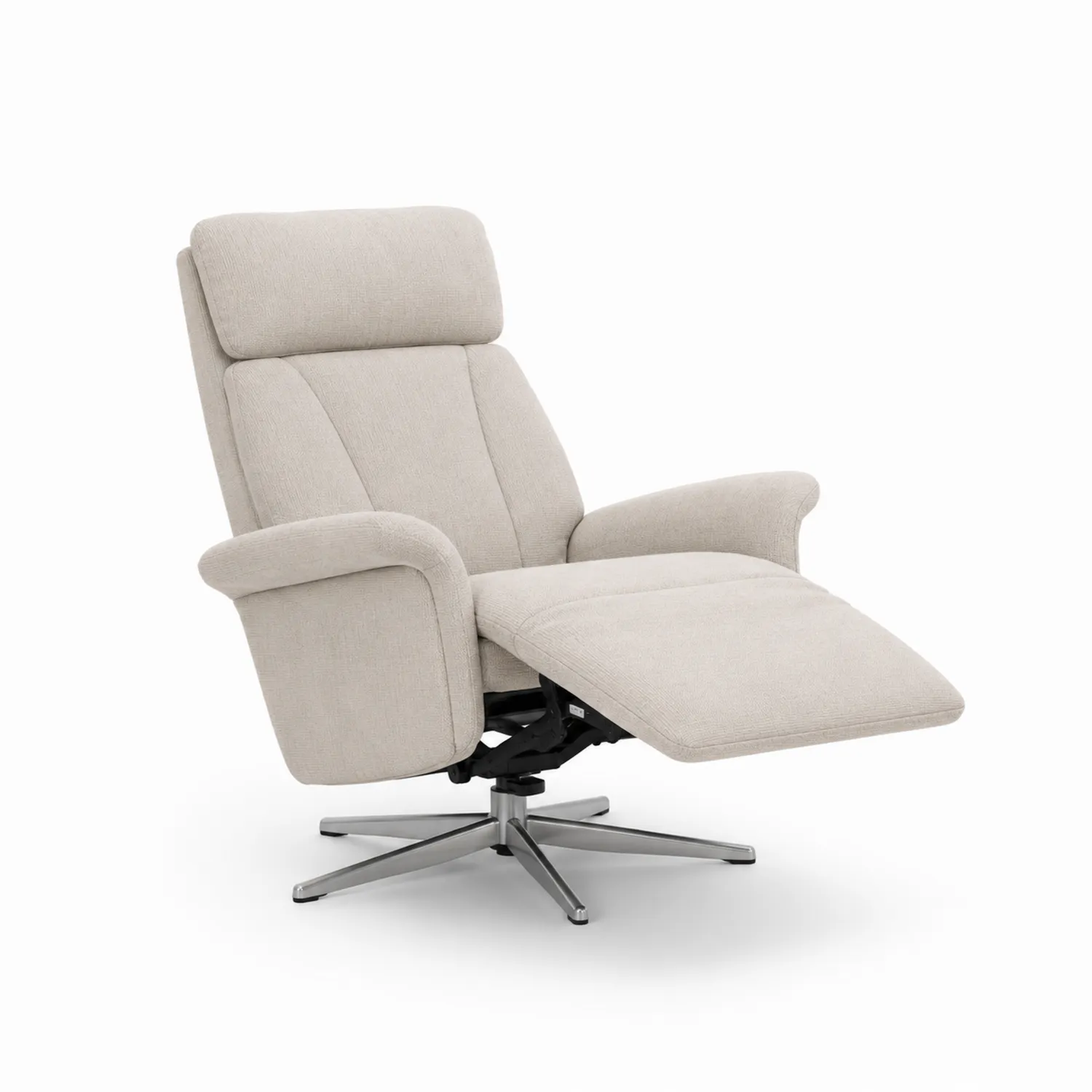 Liegesessel Beige Polyester Metallfuß