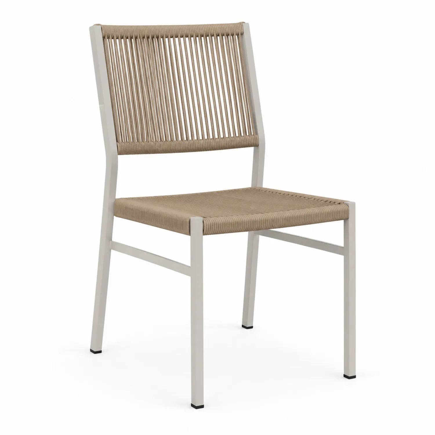 Outdoor-Stuhl Beige Aluminium 84cm Höhe
