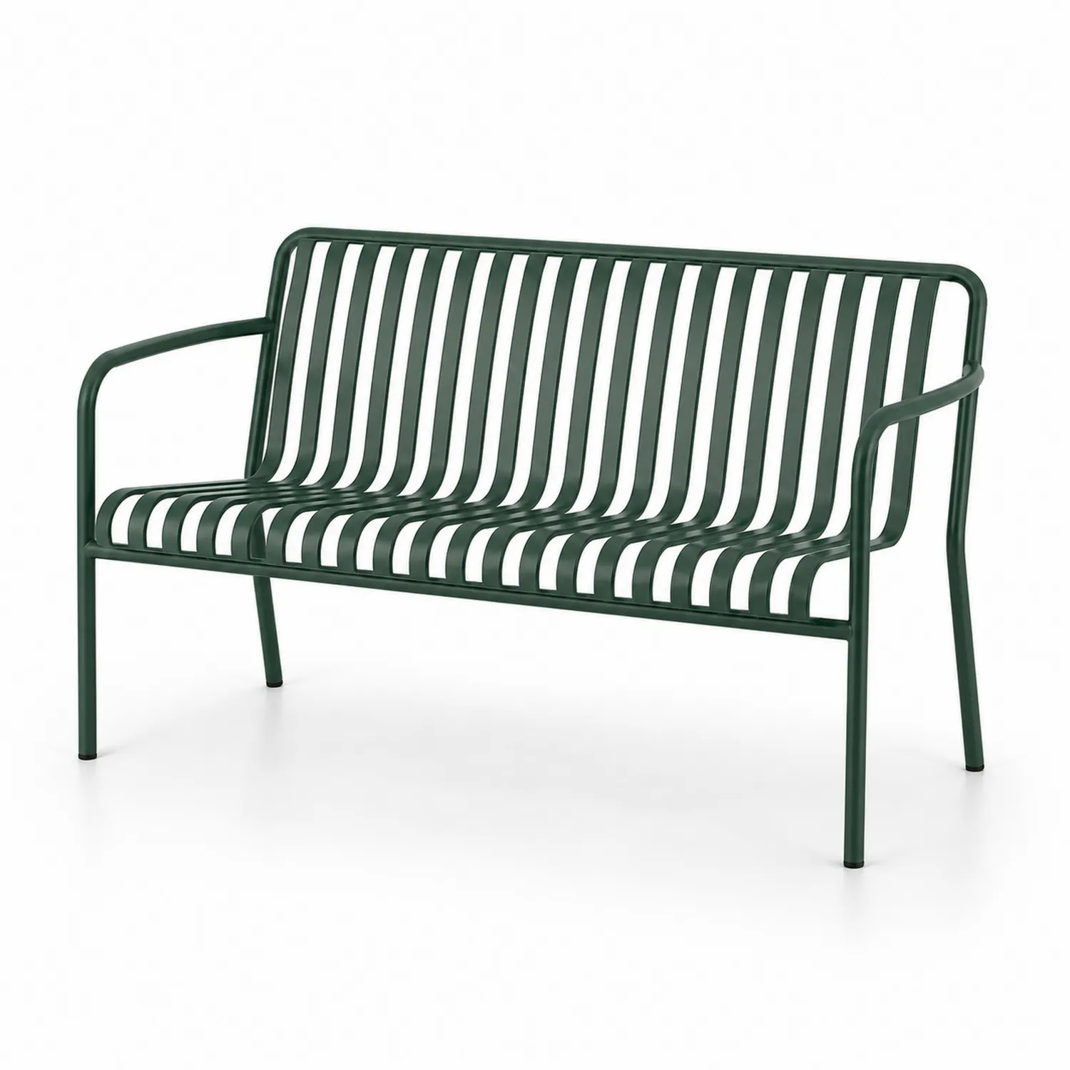 Metall Gartenbank Stahl Grün 120x60x85cm