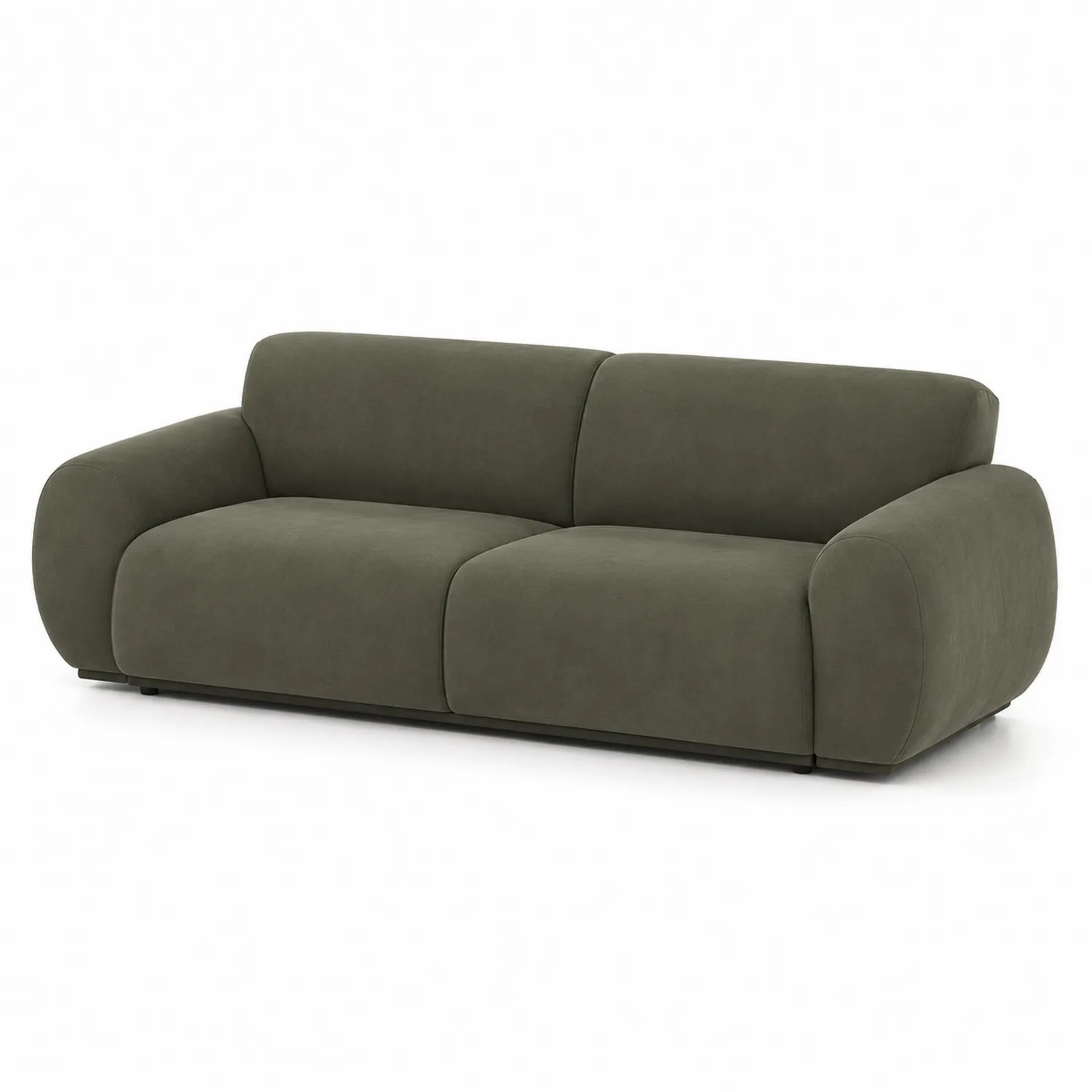 2-Sitzer Sofa Mikrofaser Grün 200 cm