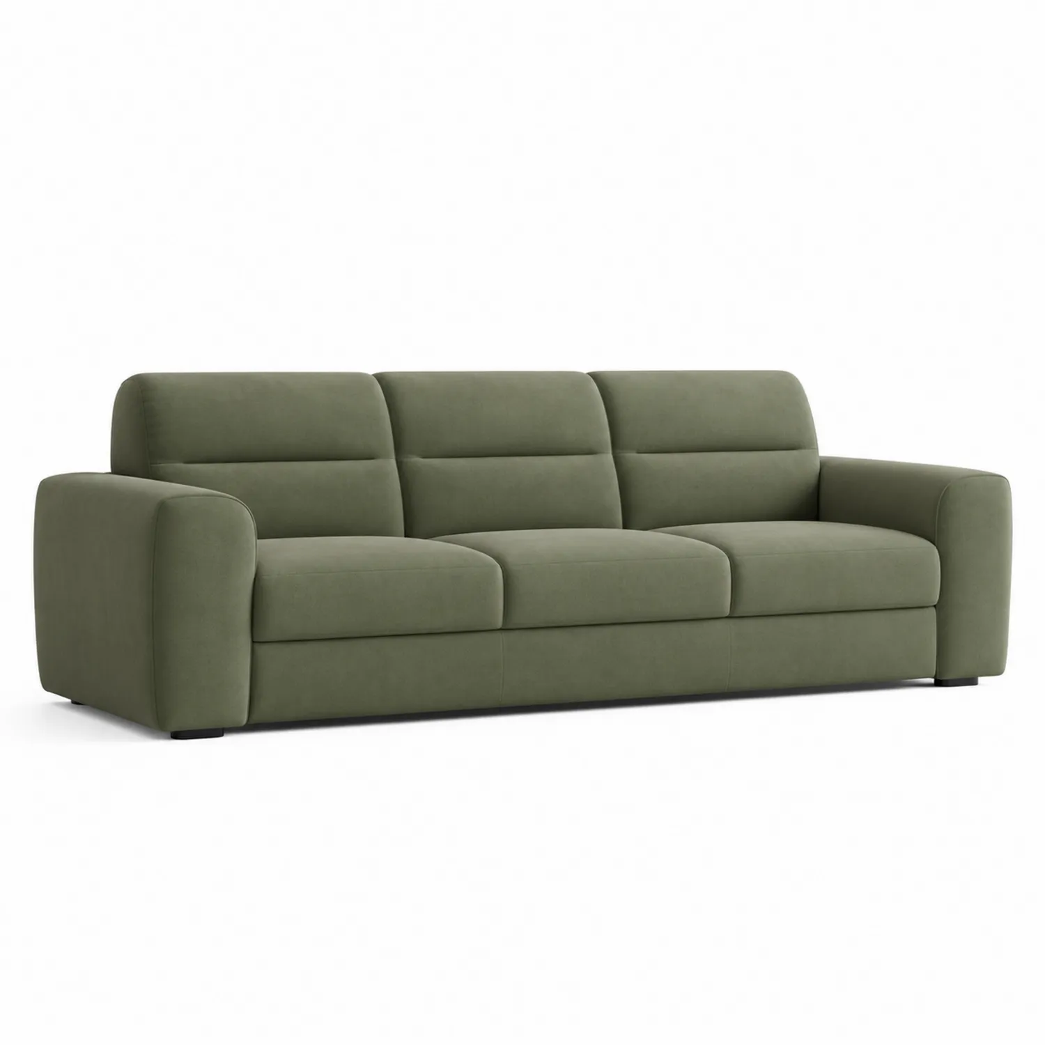 3-Sitzer-Sofa aus Polyesterstoff Grün