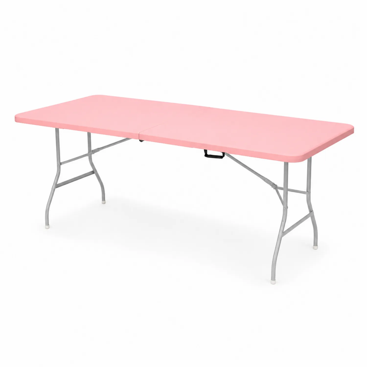 Mesa plegable de polietileno rosa de 183 cm