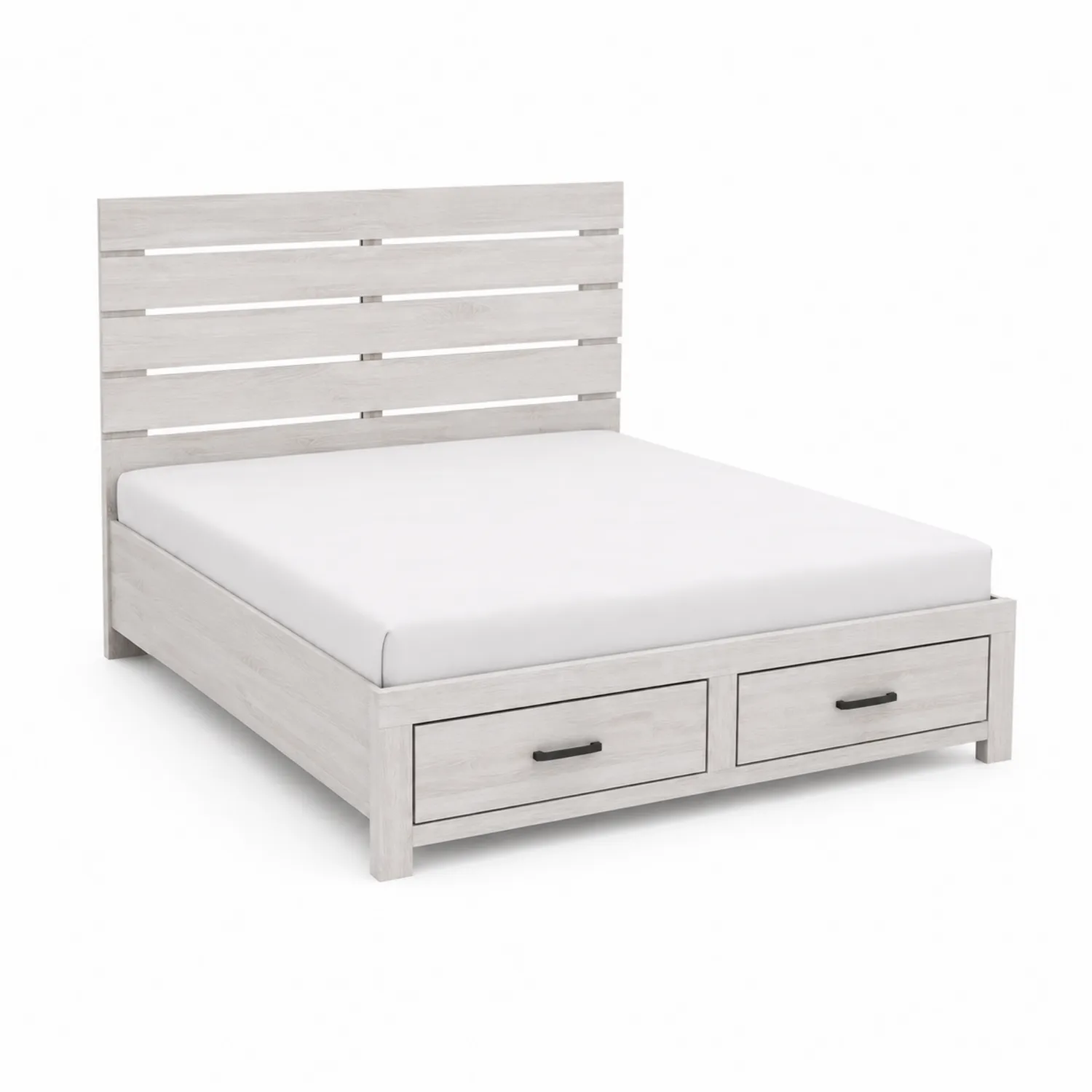 Cama de Madera Blanca con Cajones de Almacenamiento 200x160 cm