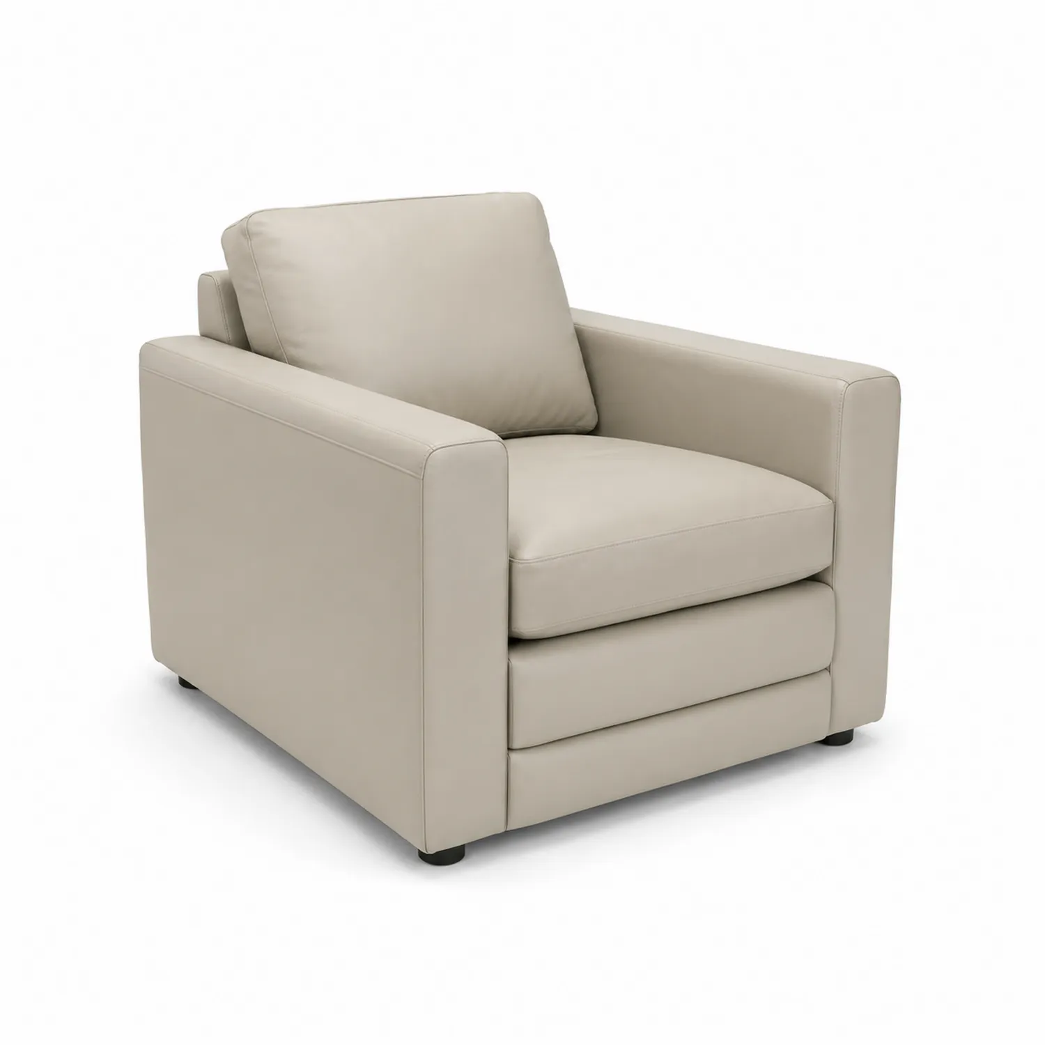 Sillón de Cuero Sintético Beige