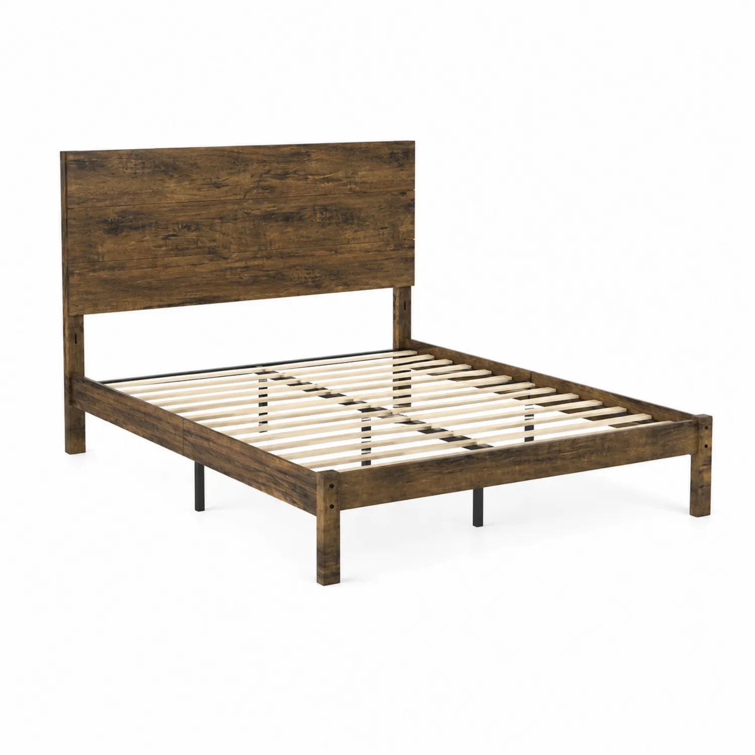 Cama de madera Nogal 200x160 cm