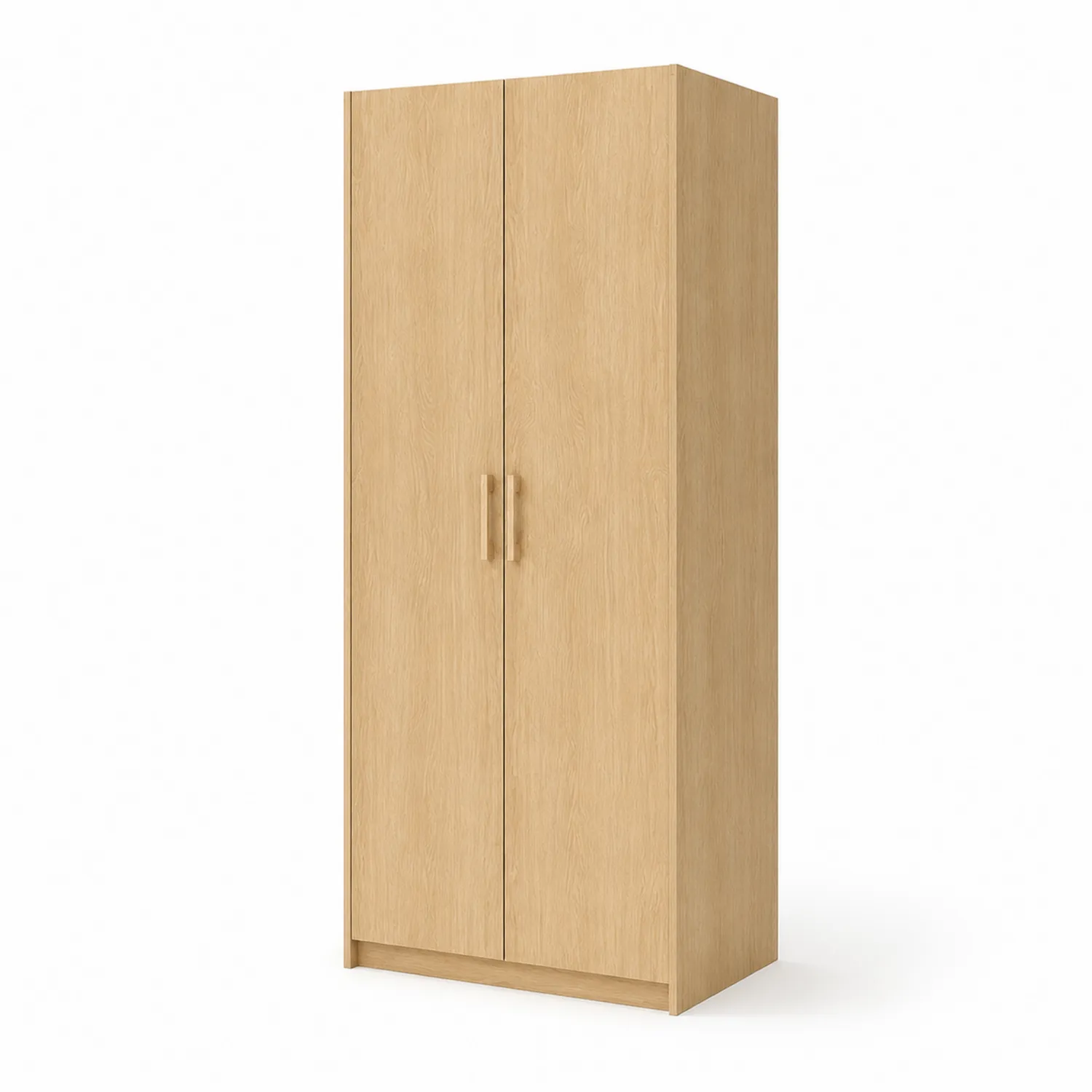 Armario de Dormitorio de Madera Roble 2 Puertas