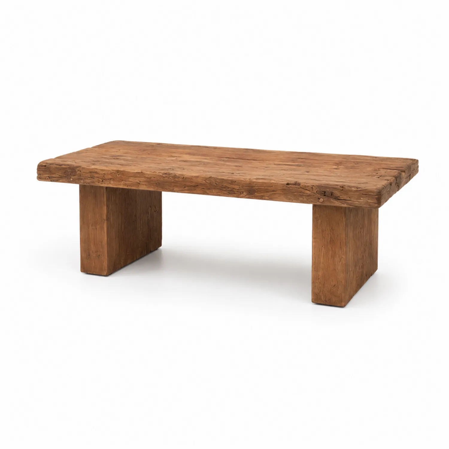 Mesa de centro de roble macizo Marrón 120x60x40cm