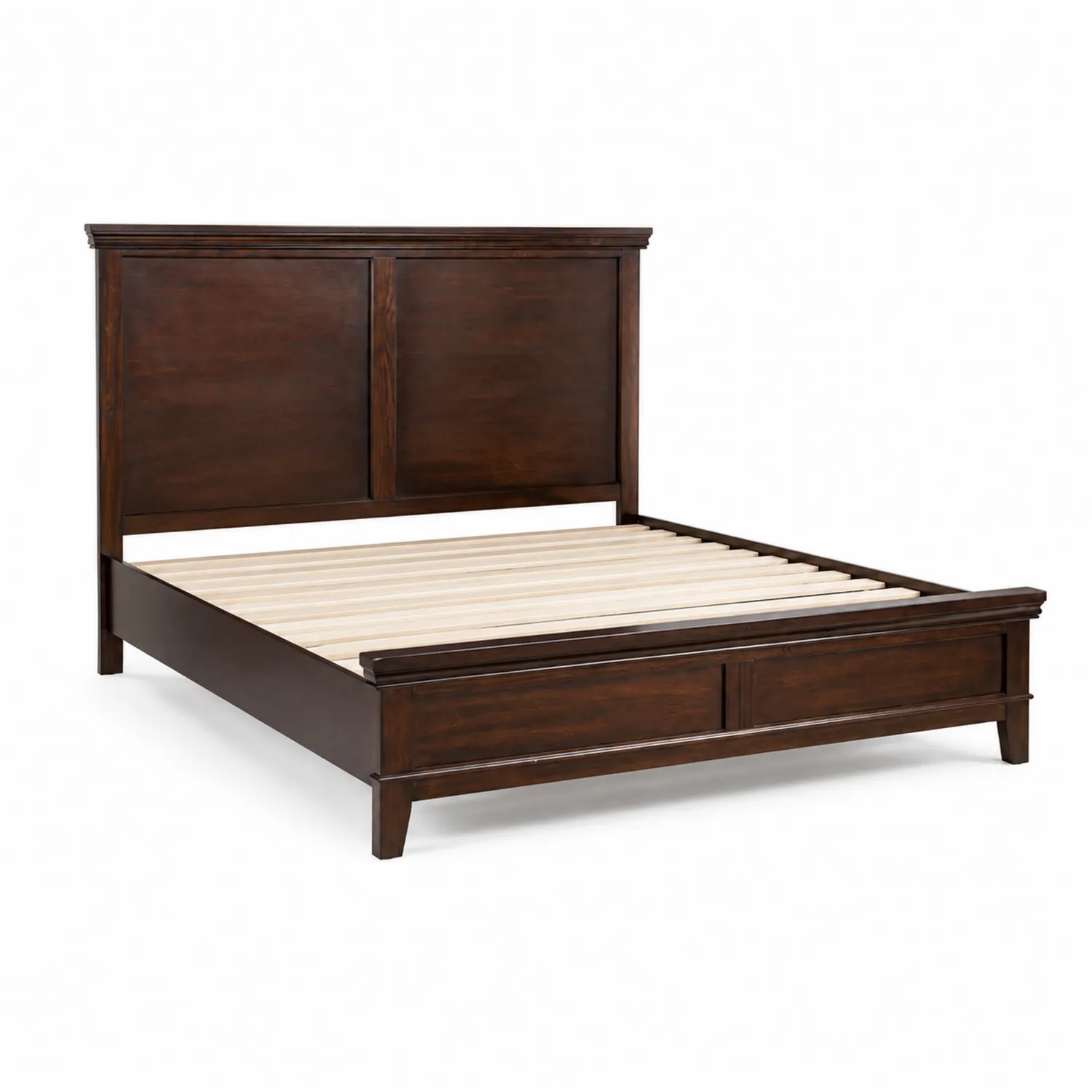 Cama de Madera Maciza Marrón Oscuro 200x150 cm