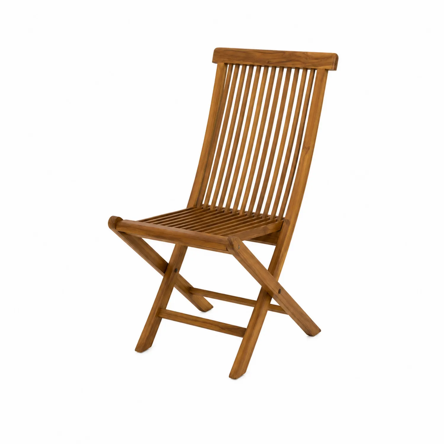 Silla plegable de madera de teca 45x50x90 cm