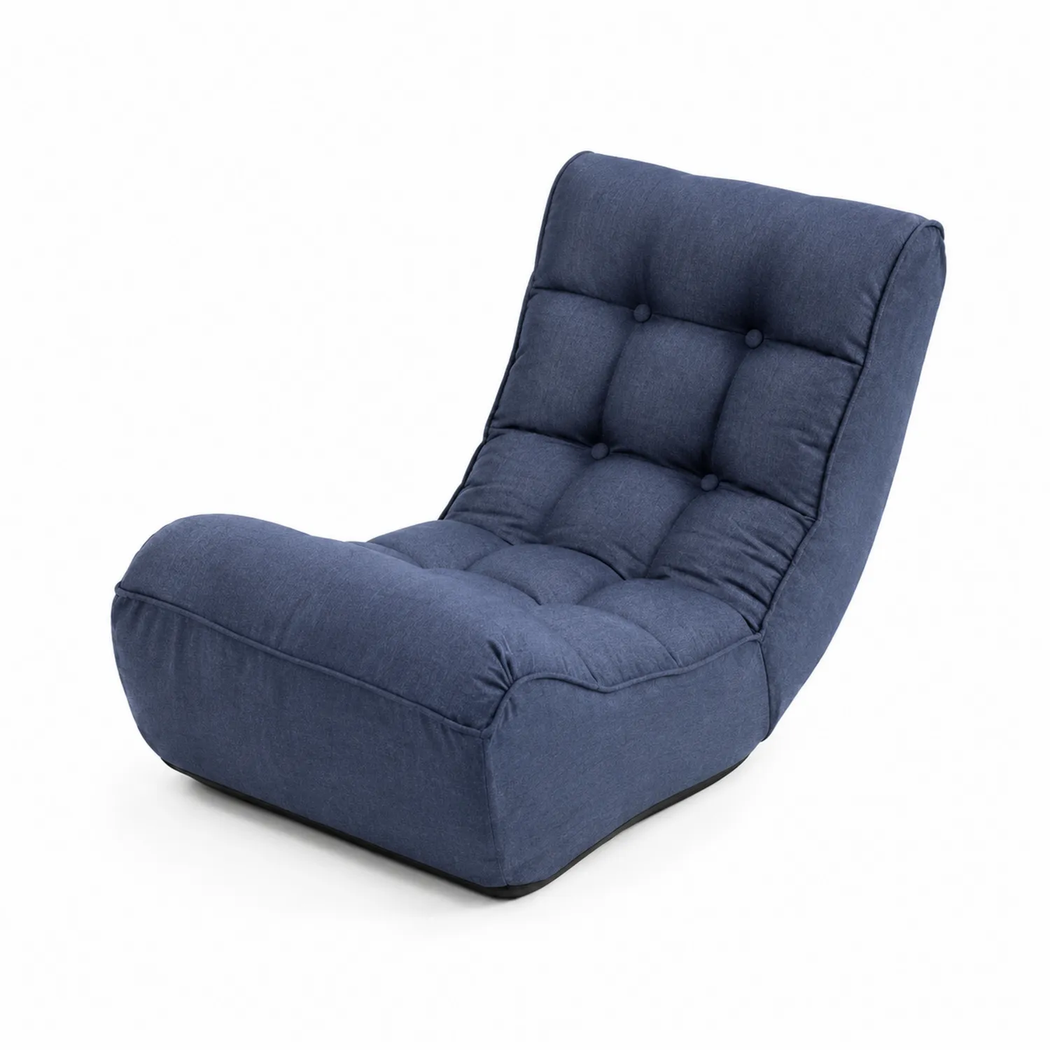Poltrona Chaise Longue in Tessuto Blu-sovmoria