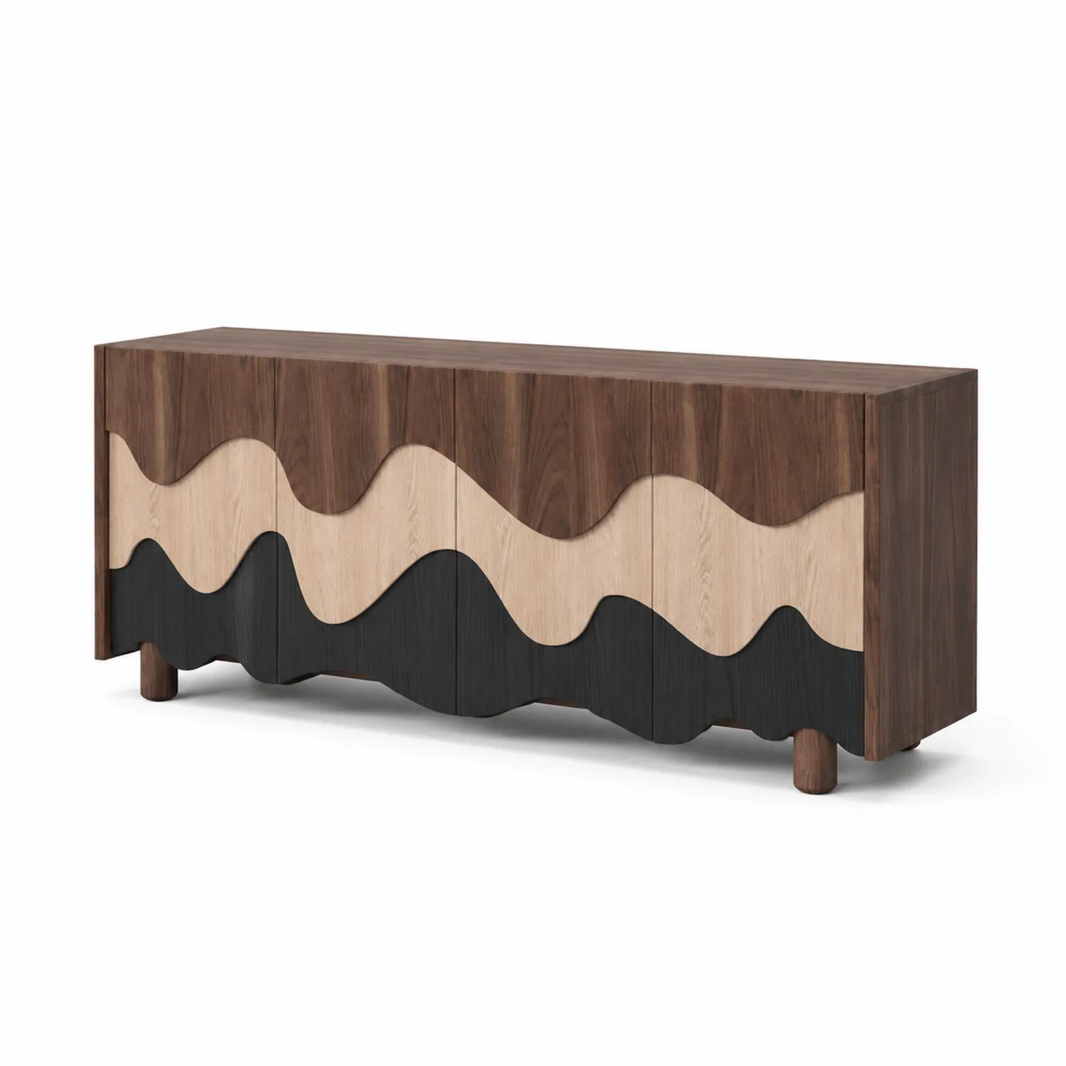 Credenza in legno multicolore 180x45x75 cm-sovmoria