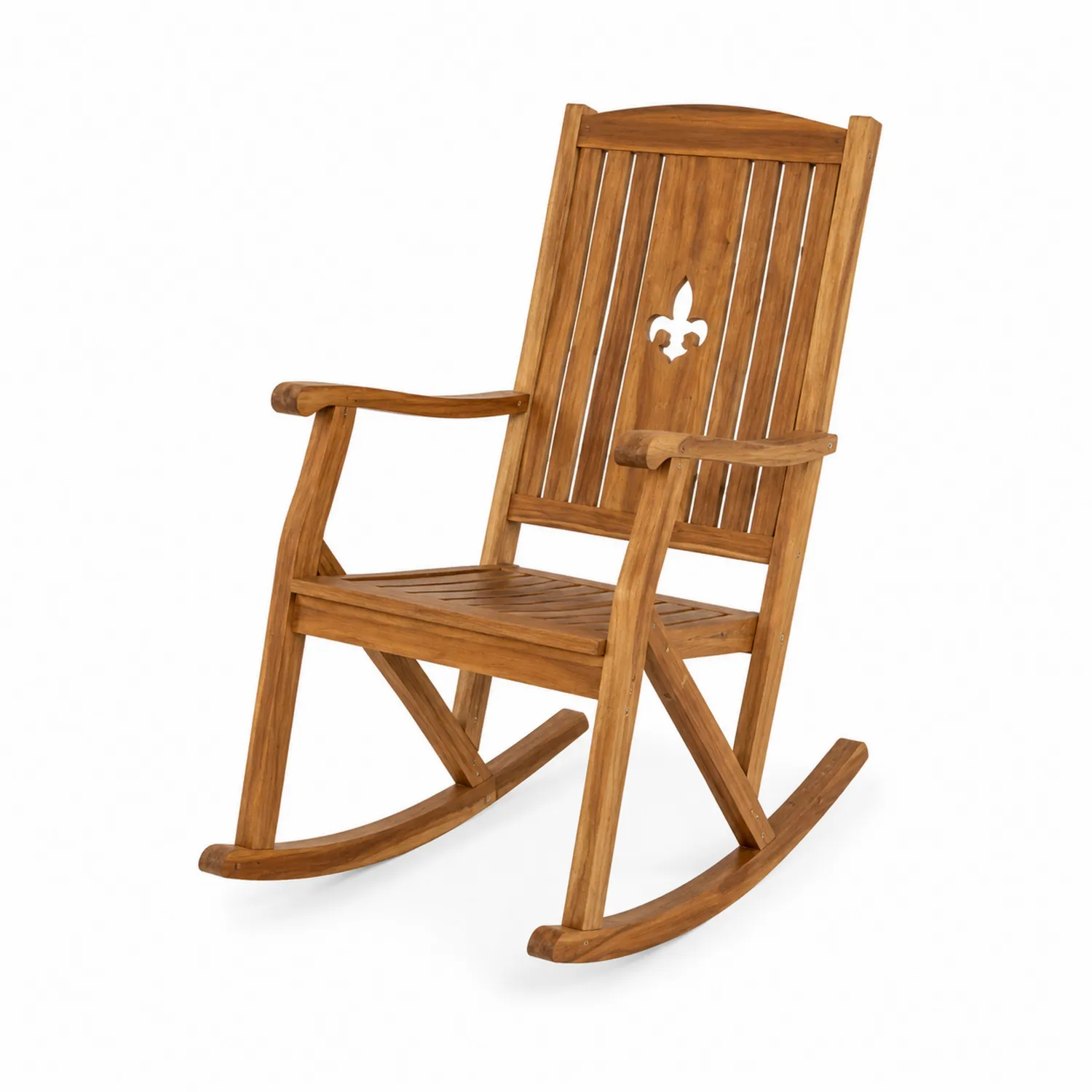 Sedia a Dondolo in Legno di Teak per Esterni-sovmoria