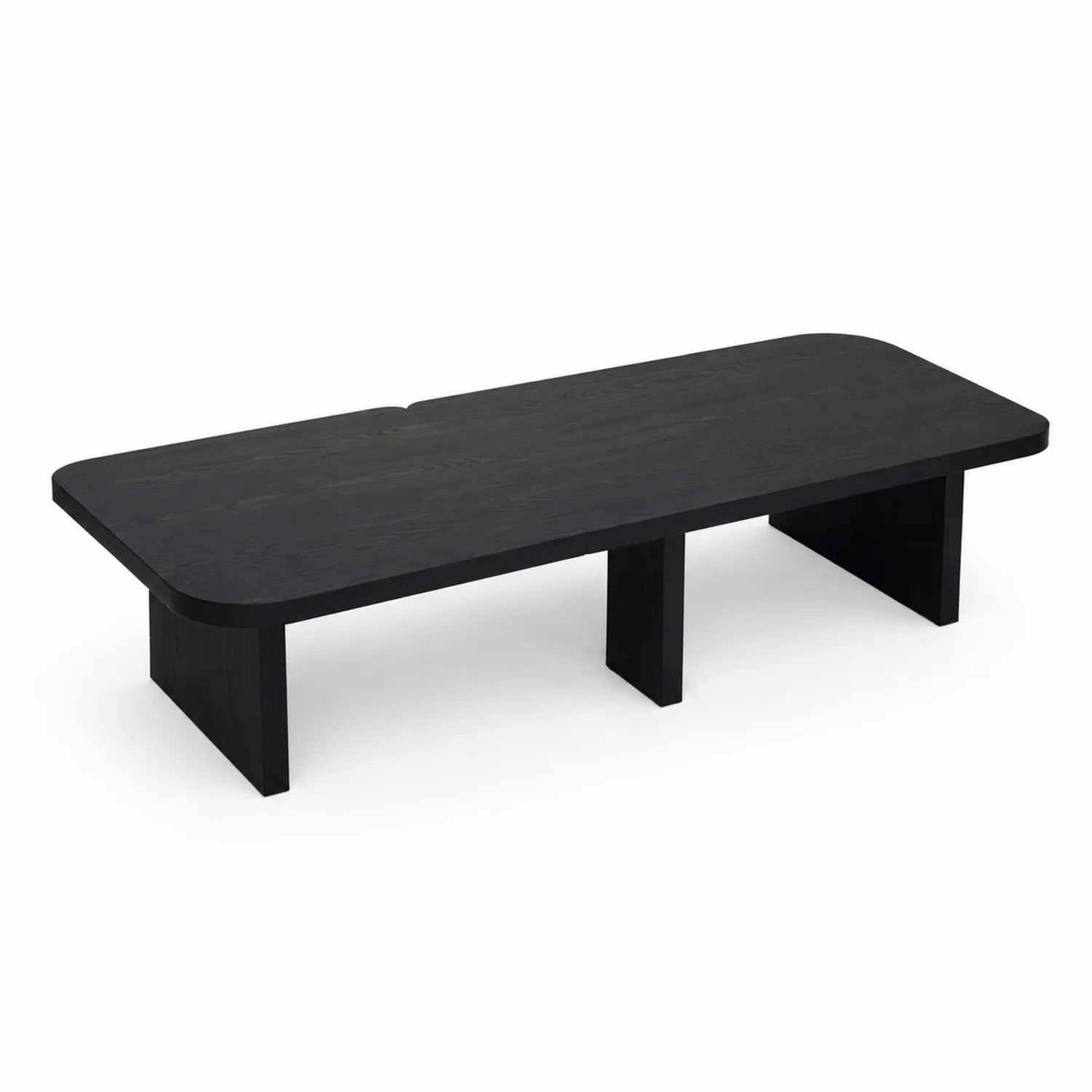 Tavolino da caffè in legno MDF Nero 150x60x35 cm-sovmoria