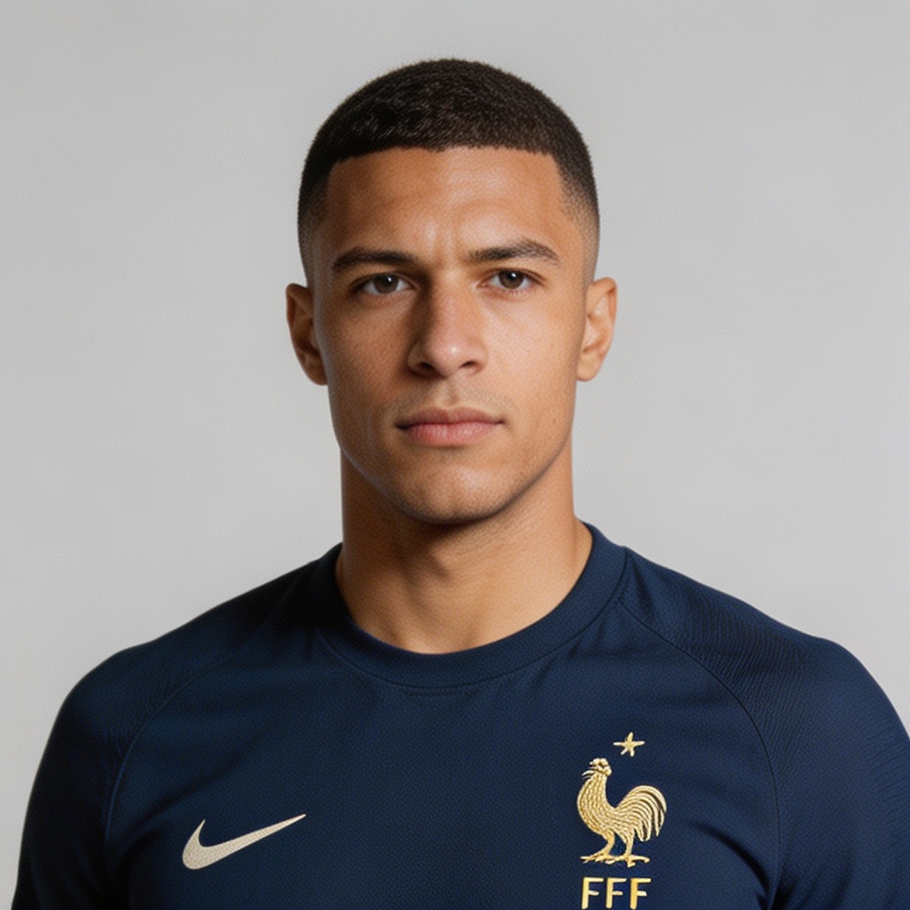 Mbappe France Theme Dark Navy Shirt
