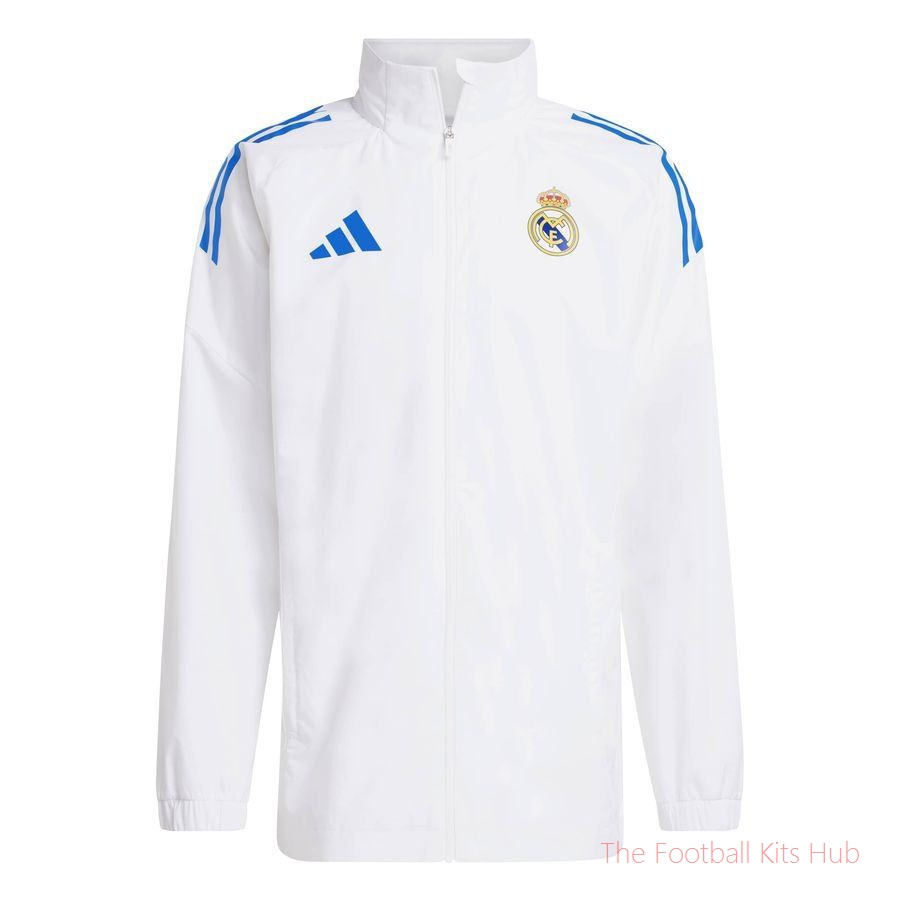 Real Eu Aw Jkt White Soccer Jersey | Football Fan Gift-Premium Soccer Jerseys for Fans Worldwide