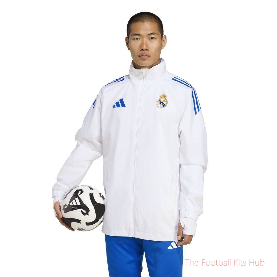 Real Eu Aw Jkt White Soccer Jersey | Football Fan Gift-Premium Soccer Jerseys for Fans Worldwide