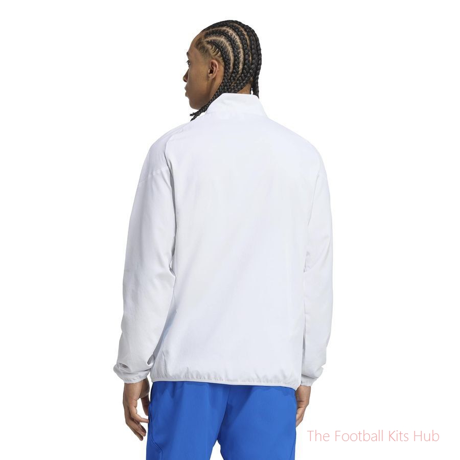 Real Eu Pre Jkt White Soccer Jersey | Football Fan Gift-Premium Soccer Jerseys for Fans Worldwide