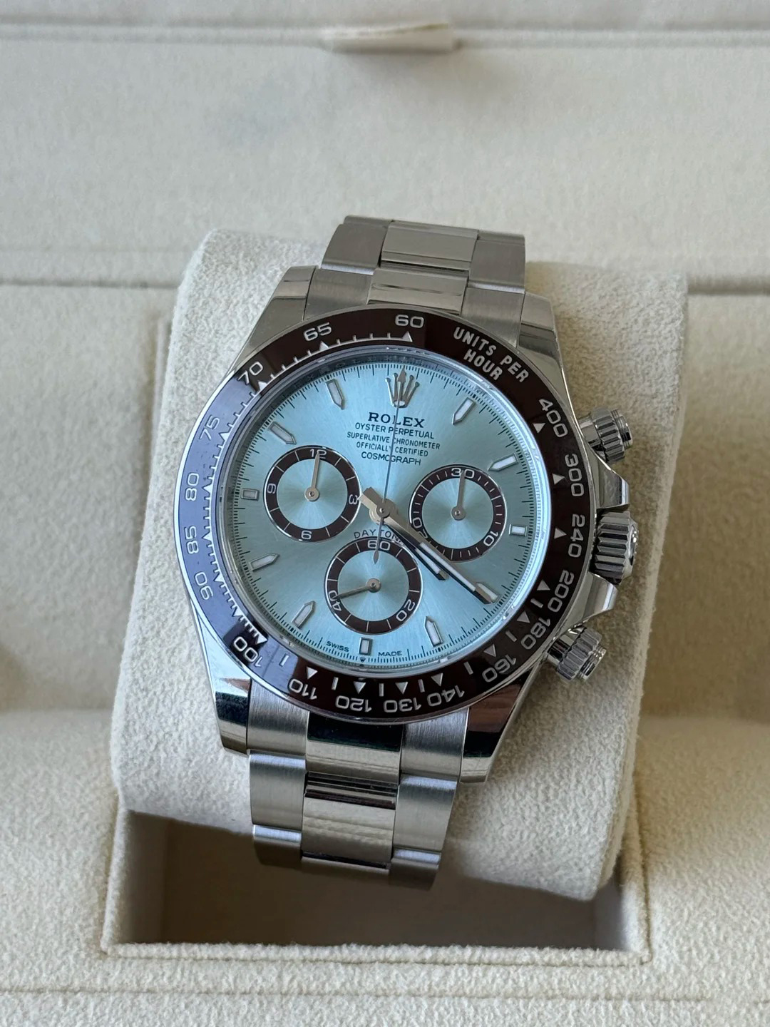 Rolex Oyster Perpetual Cosmograph Daytona Unisex-Uhr aus Platin und Keramik
