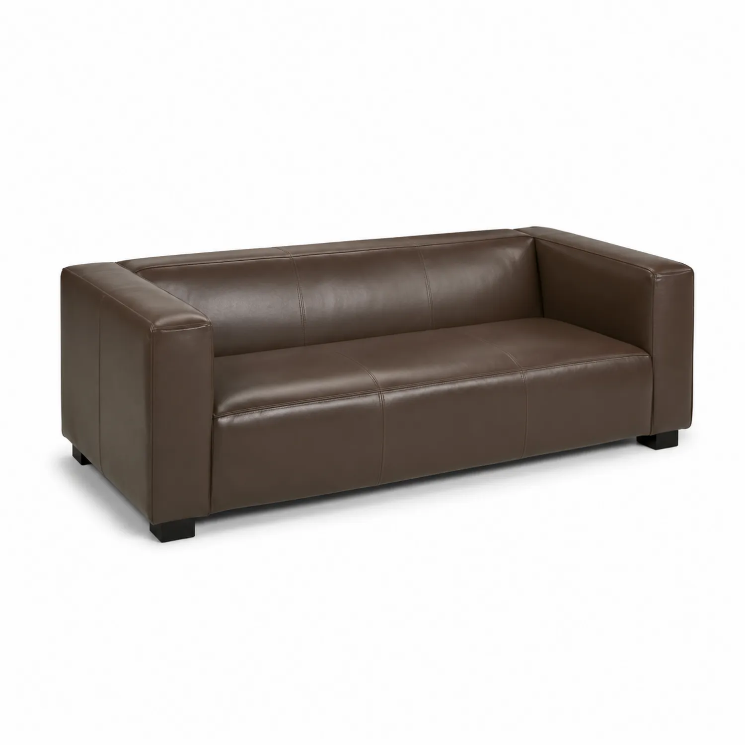 3-Sitzer Ledersofa Braun 200cm