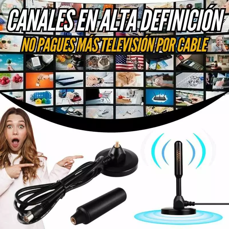 Disfruta de canales HD sin cable