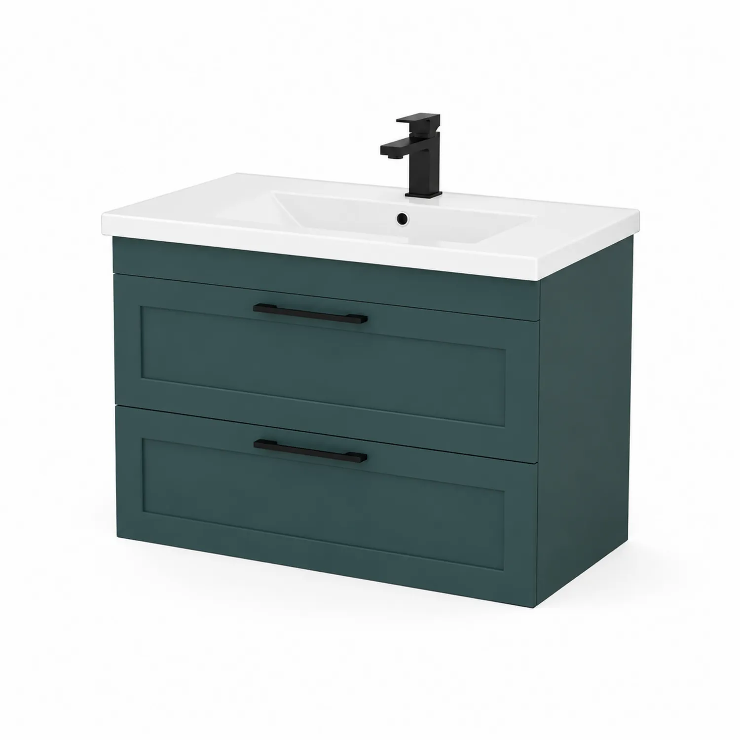 Mobile lavabo singolo in MDF con lavabo in ceramica-Velwooda