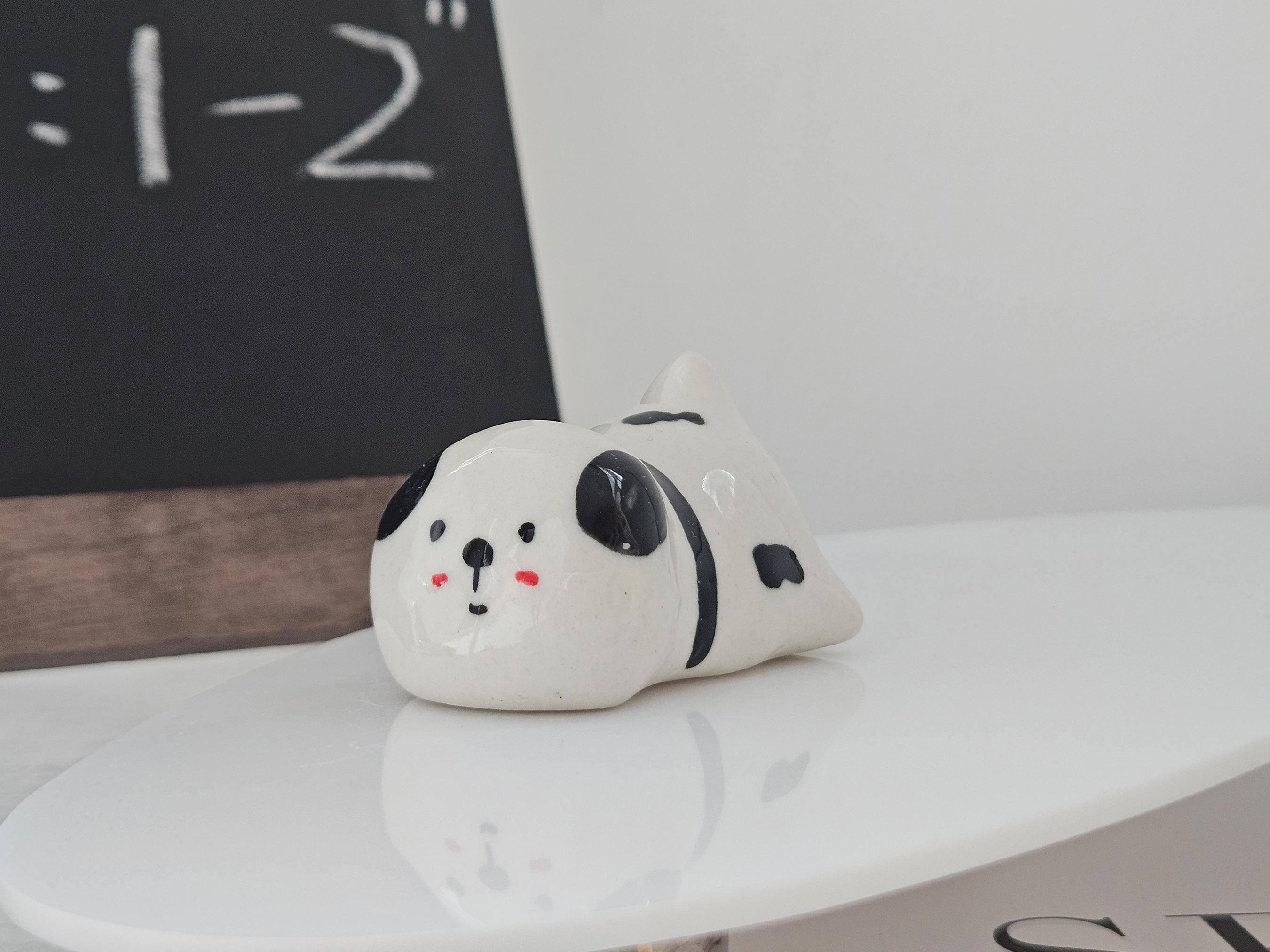 Ceramic Animal Figurines Mini Decorative Ornaments for Home Shelf Display