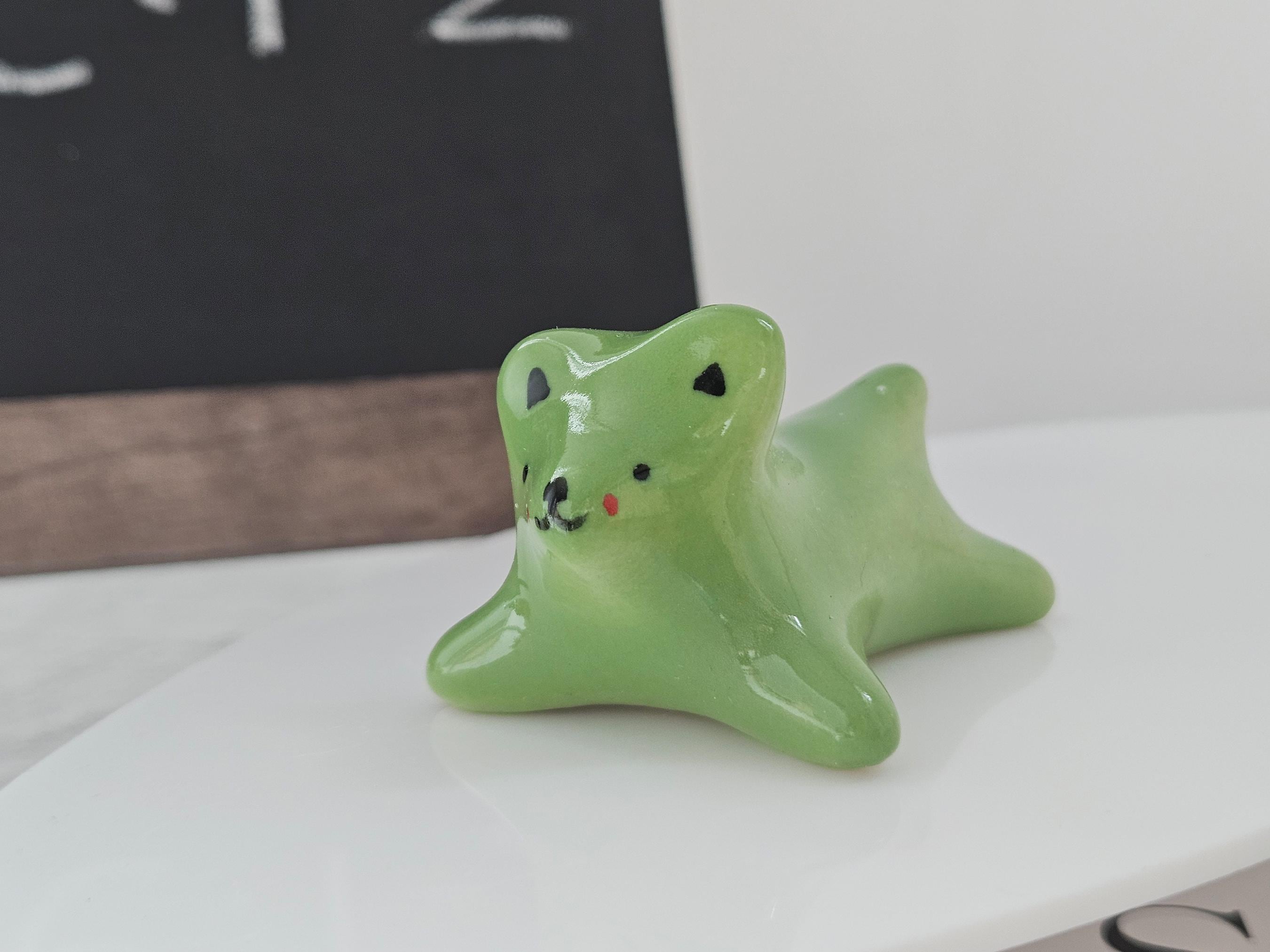 Ceramic Animal Figurines Mini Decorative Ornaments for Home Shelf Display