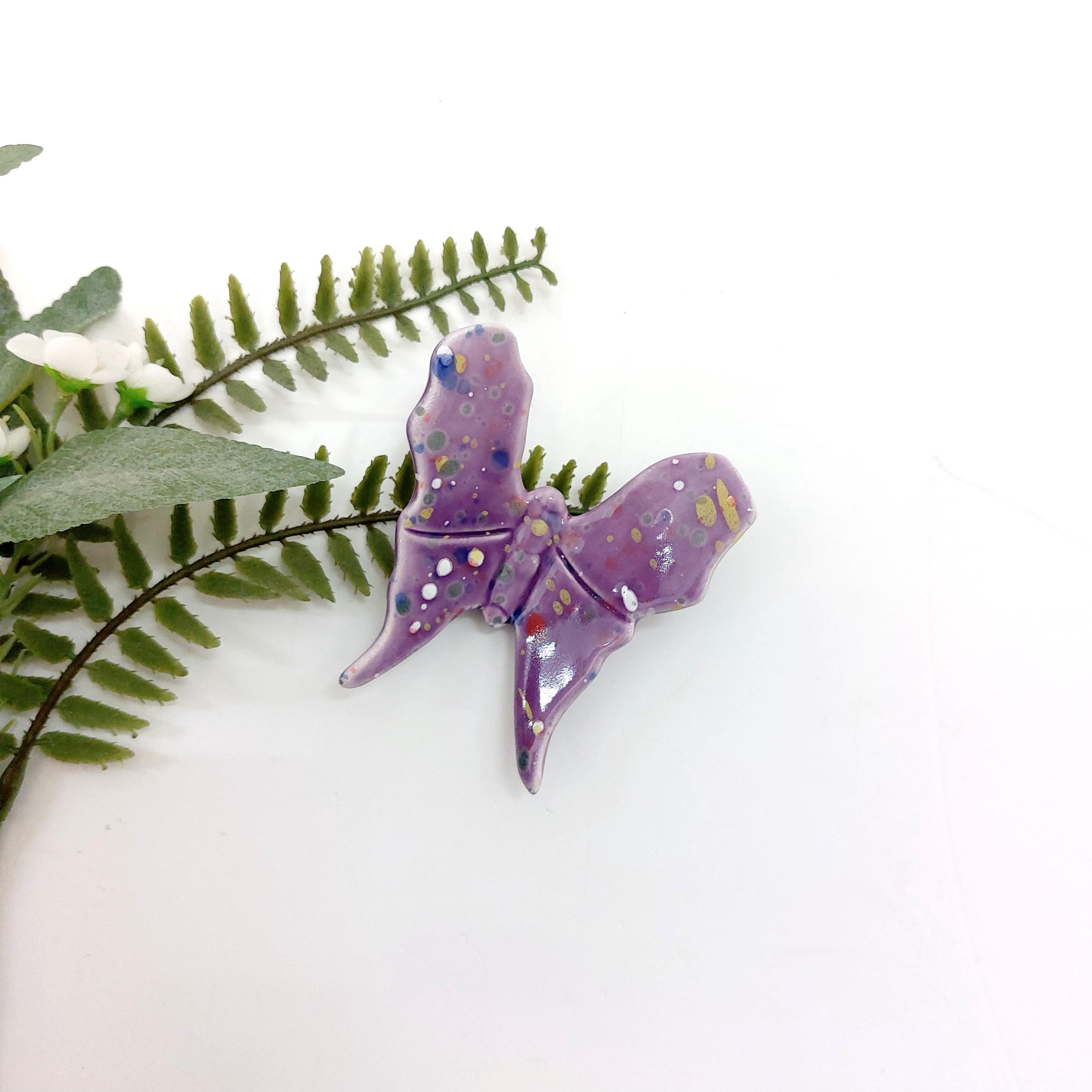 Ceramic Butterfly Wall Hanging, Home Wall Accent Decor