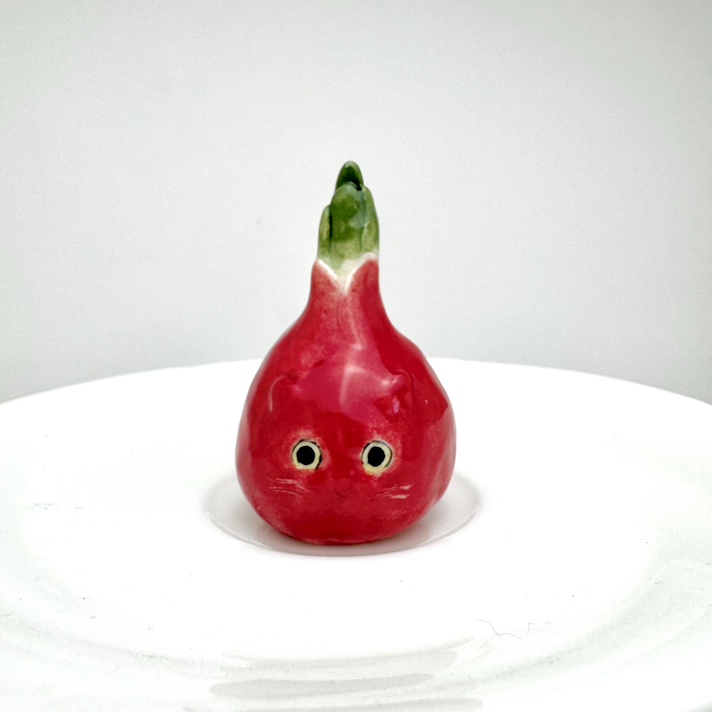 Ceramic Cat Jewelry Holder Vegetable‑Inspired Decorative Dish for Home Vanity Display
