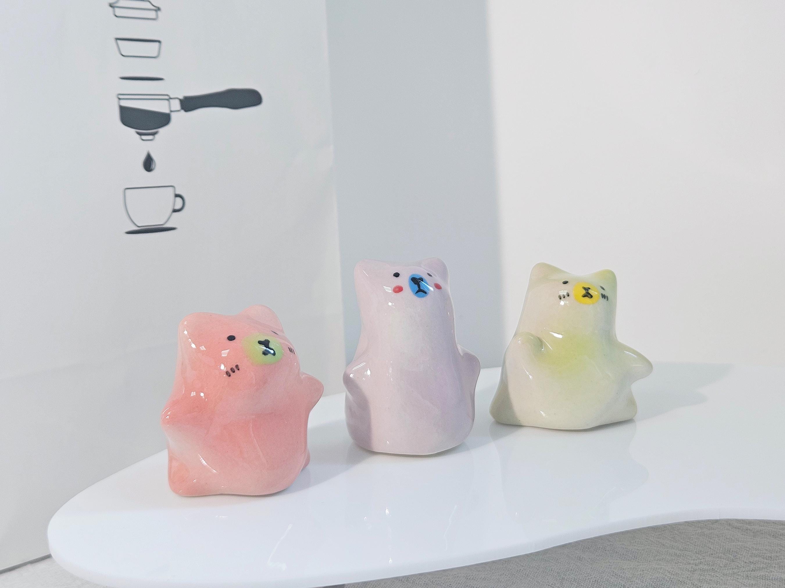 Ceramic Pastel Animal Figurines Decorative Ornaments for Home Table Display