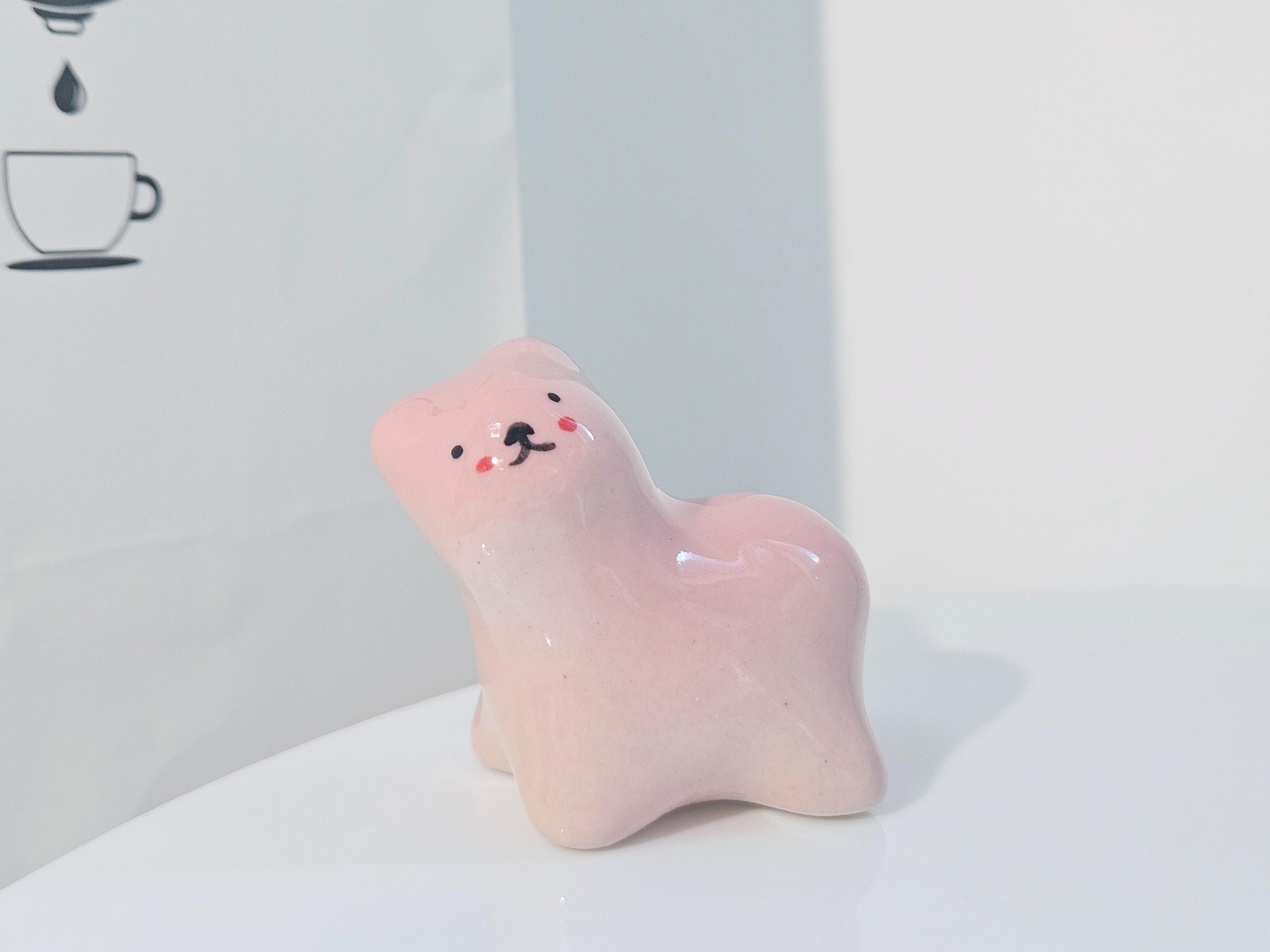 Ceramic Pastel Animal Figurines Decorative Ornaments for Home Table Display