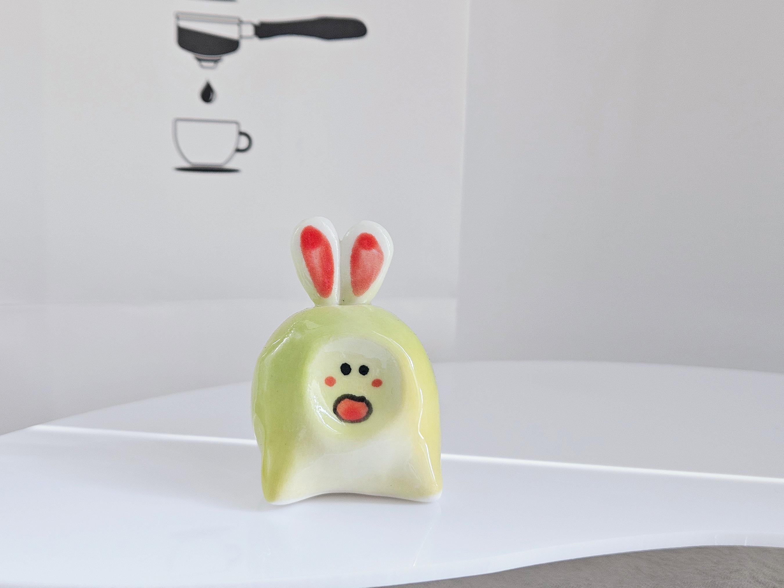 Ceramic Gradient Animal Figurines Pastel Decorative Ornaments for Home Shelf Display