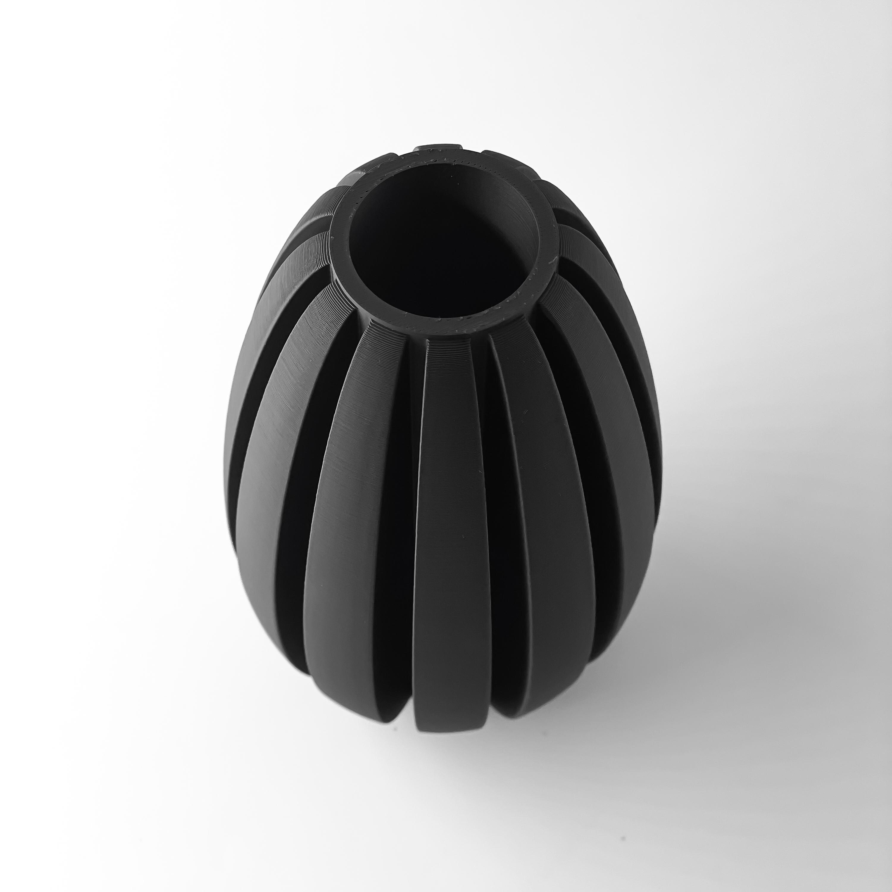 Vase for Dried Flowers Black 5–8 Inch Height