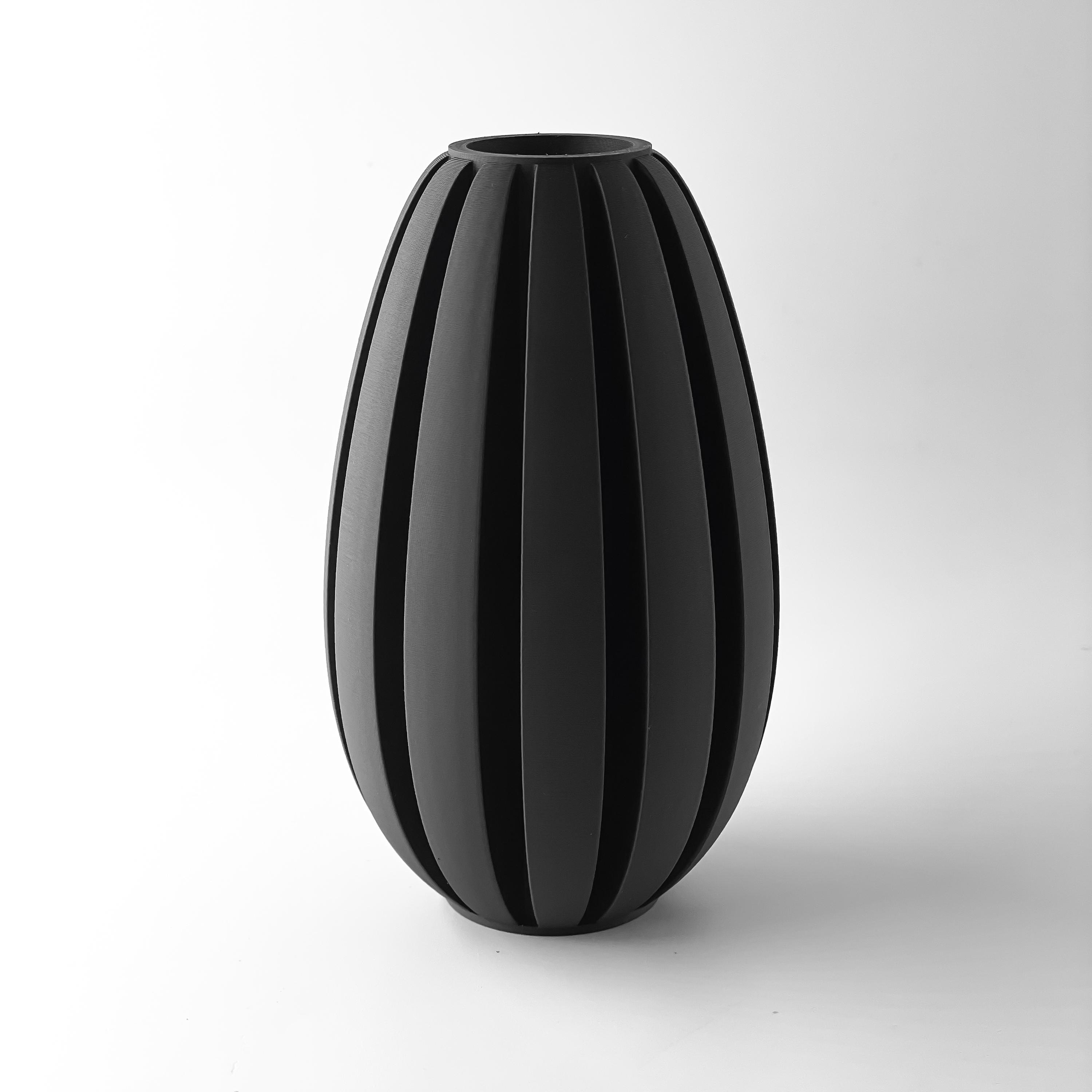 Vase for Dried Flowers Black 5–8 Inch Height