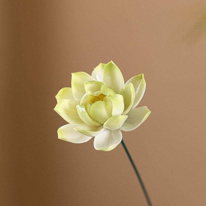 Ceramic Pink Lotus Branch, Home Atmosphere Decor