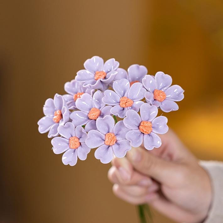 Ceramic Daisy Bouquet, Home Tabletop Accent