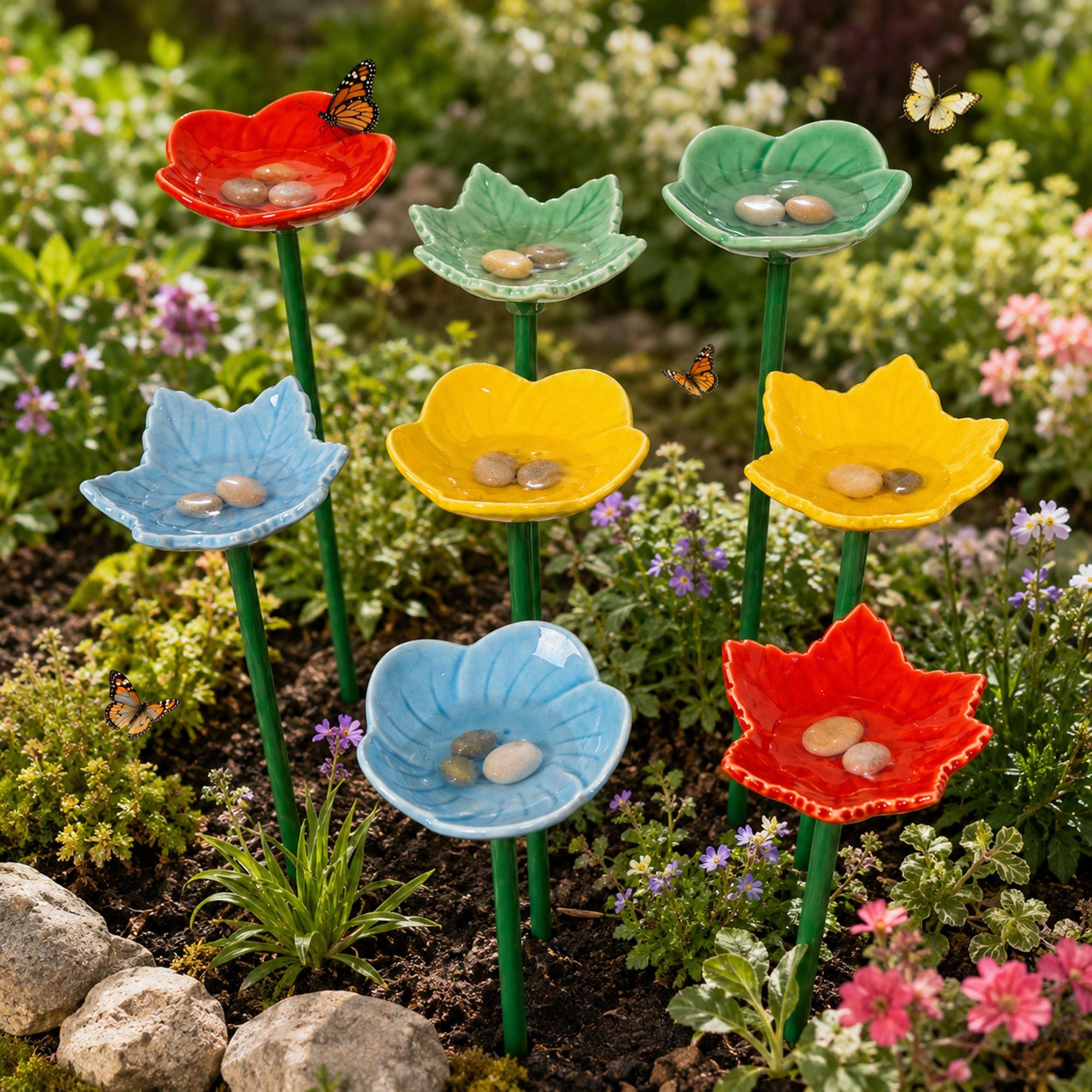 Garden Bee Watering Station, Outdoor Garden Decor, Suitable for Bees and Butterflies to Rest