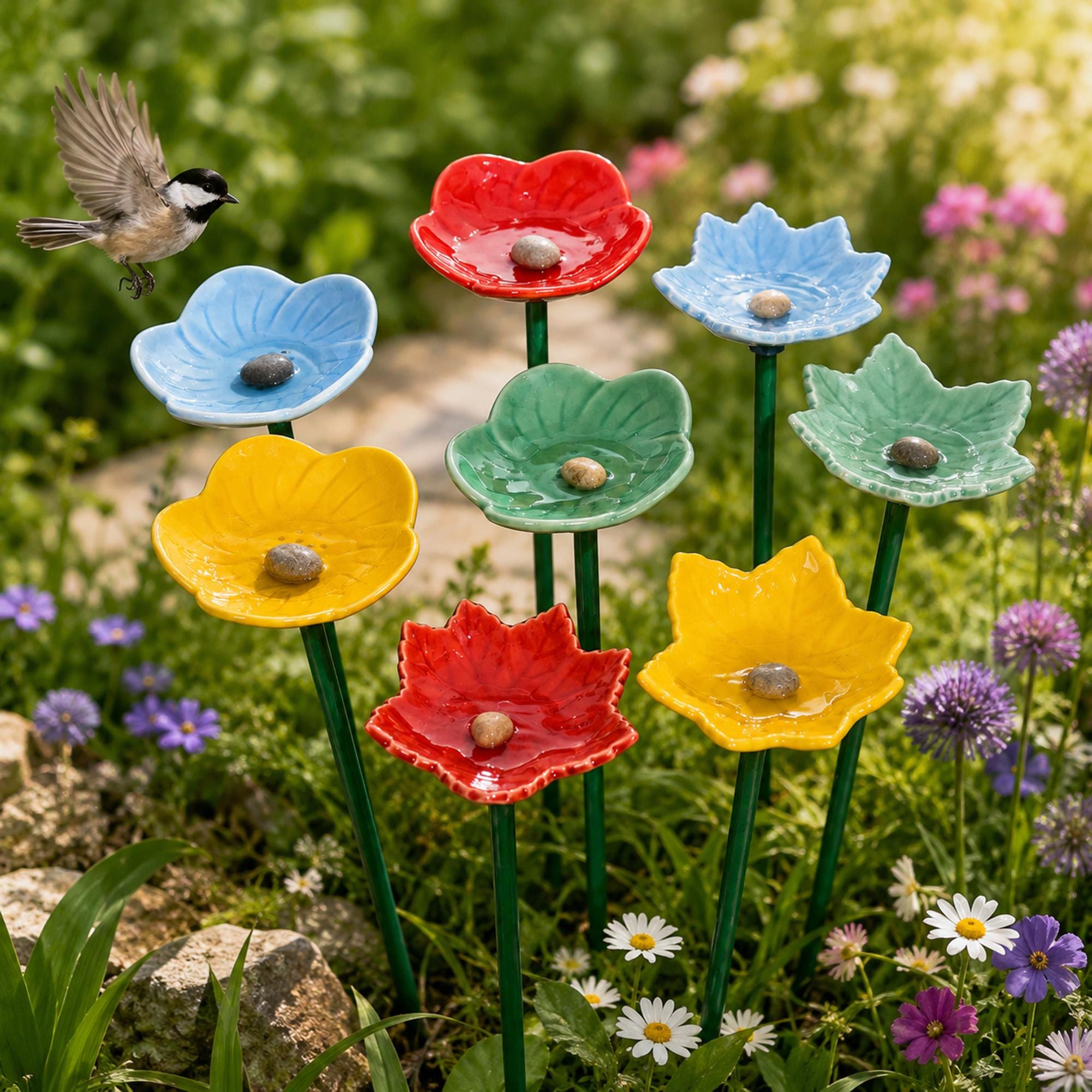 Garden Bee Watering Station, Outdoor Garden Decor, Suitable for Bees and Butterflies to Rest