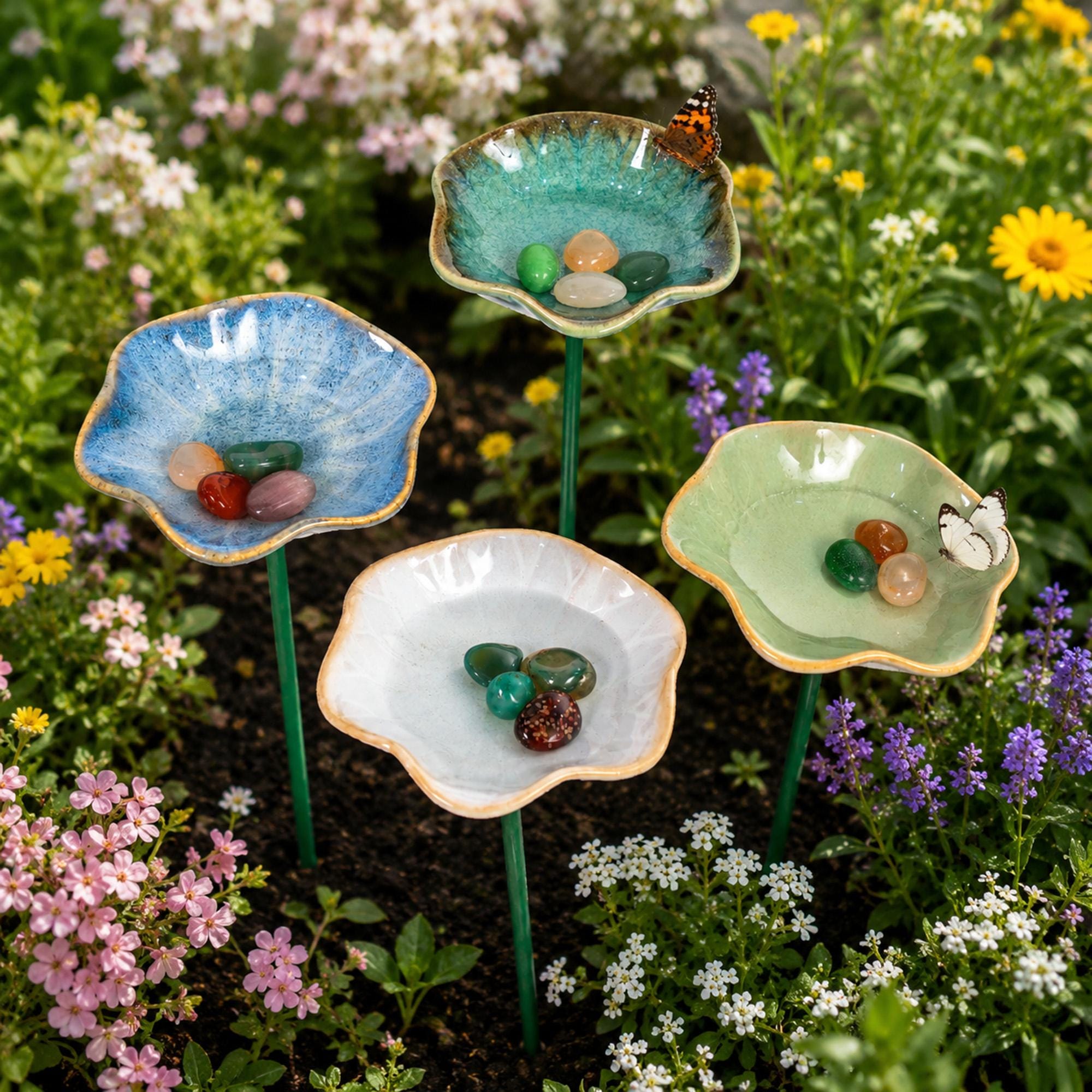 Ceramic Garden Watering Station, Outdoor Patio Decor