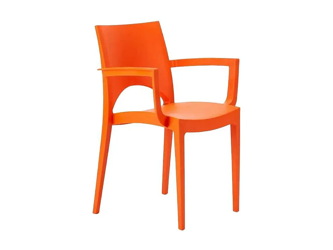 Stühle mit Armlehnen aus Polypropylen für Bar und Restaurant - Braun-decoravito.com