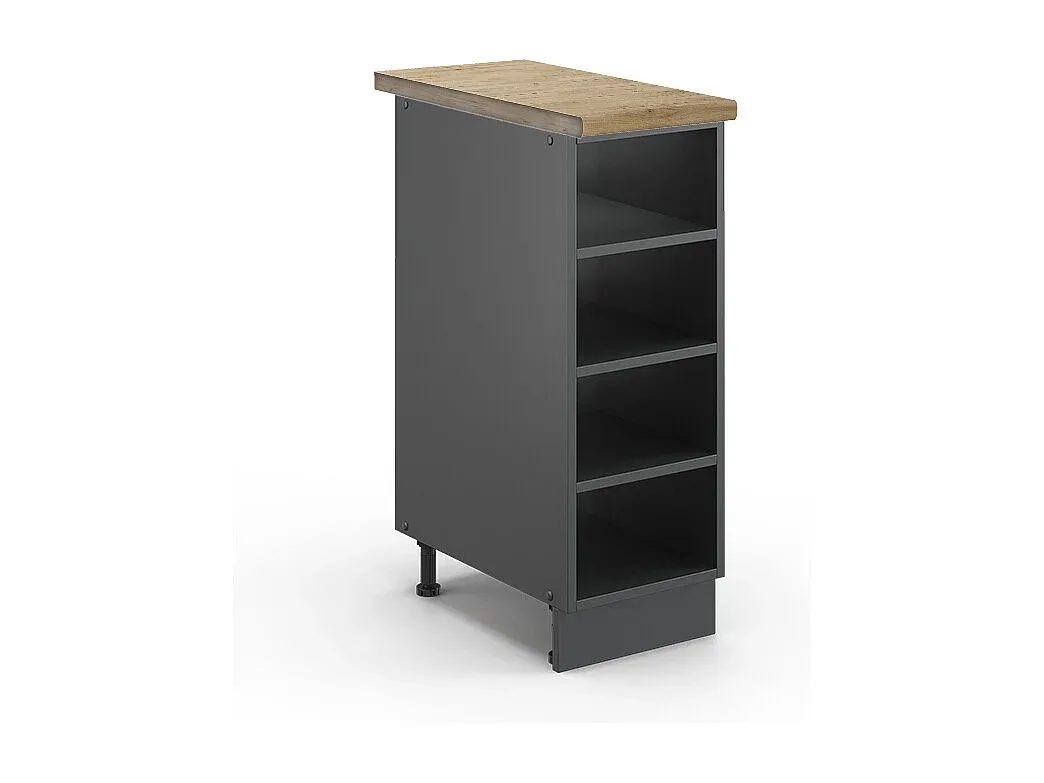 Robustes Küchenregal in Anthrazit 30x60x82 cm-decoravito.com