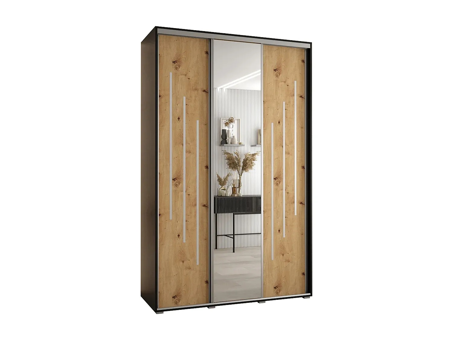 Großer Drehtürenschrank mit Spiegel-decoravito.com