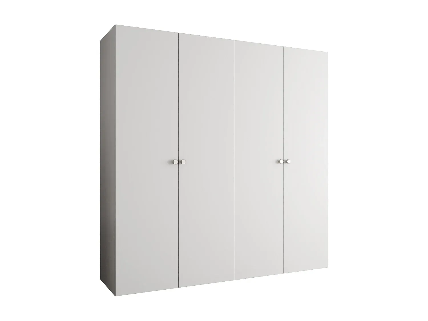 Großer Drehtürenschrank mit vier Türen in Weiß-decoravito.com