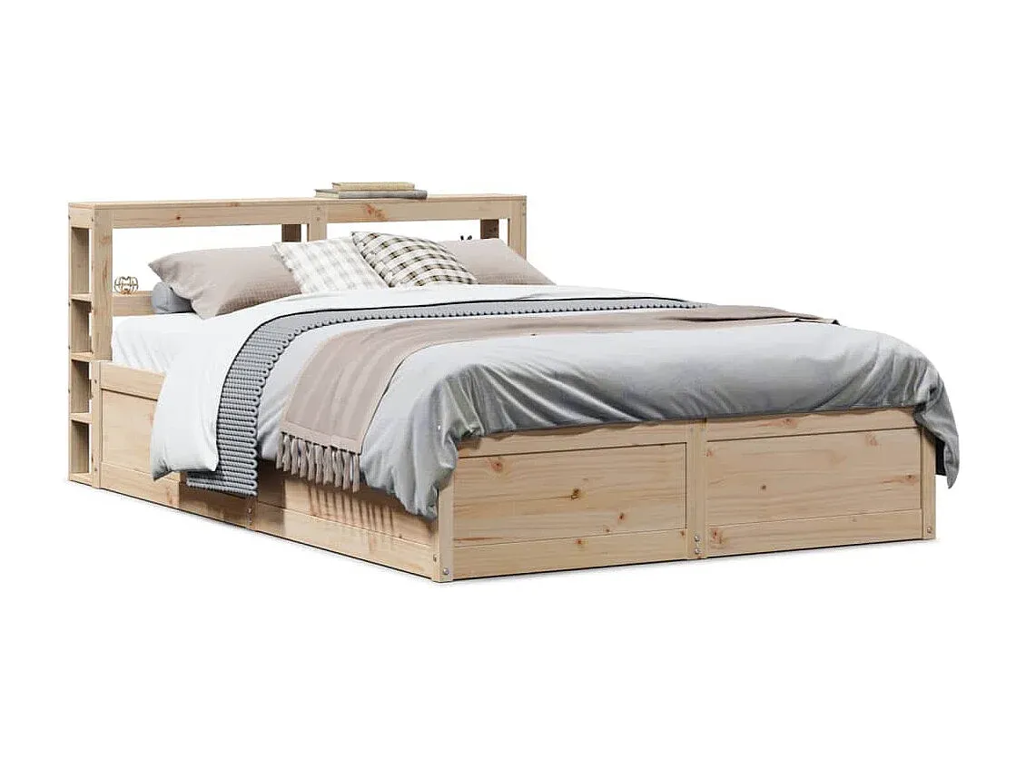 Holzbett mit Kopfteil 120x190 cm-decoravito.com