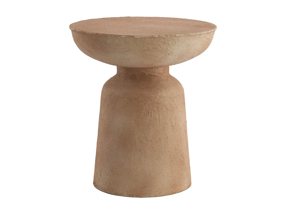 Runder Beistelltisch in Weiß, Ø38x42 cm-decoravito.com