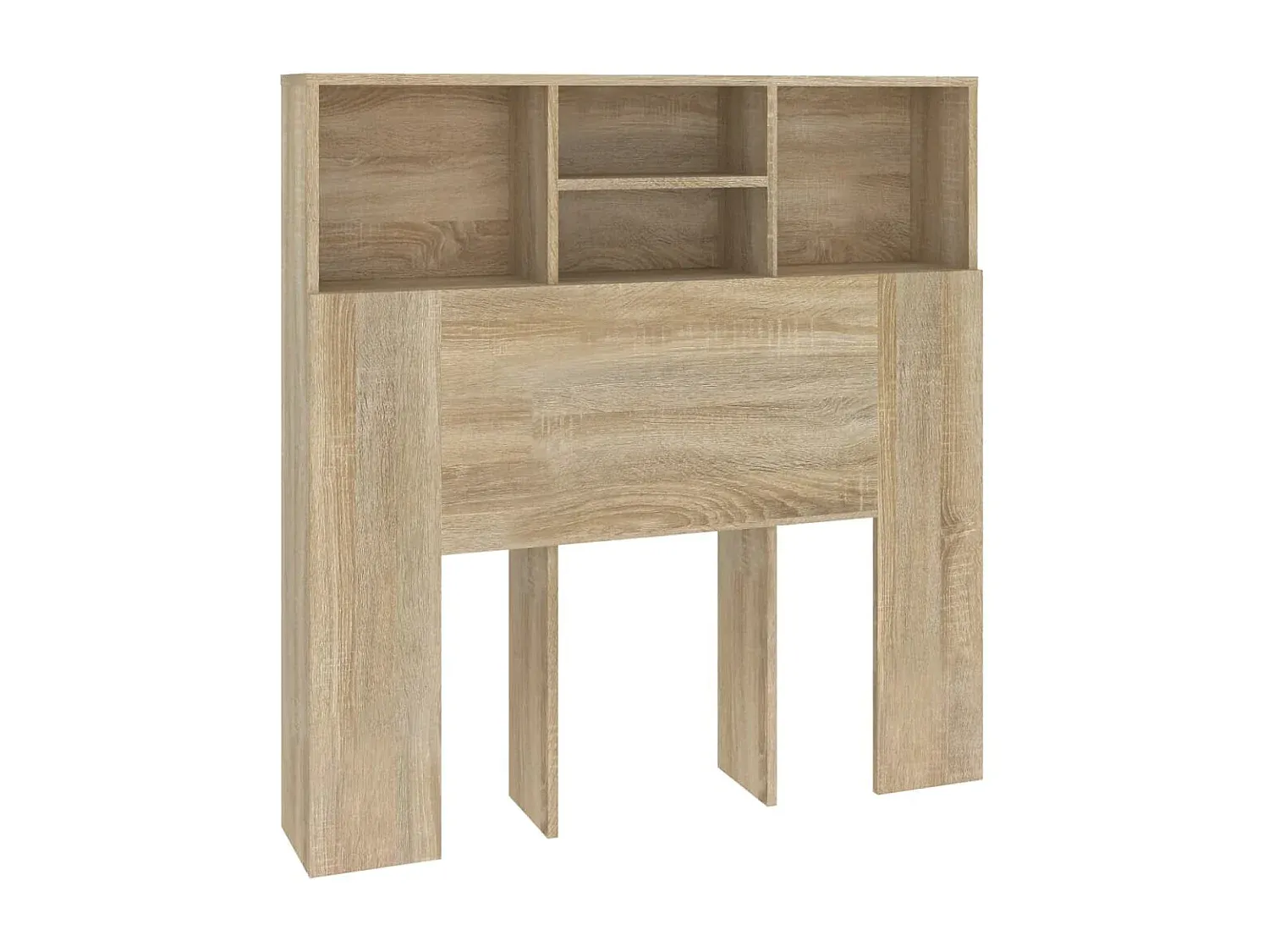 Bett-Kopfteil mit Stauraum in Eiche Sonoma, 100x19x103,5 cm-decoravito.com