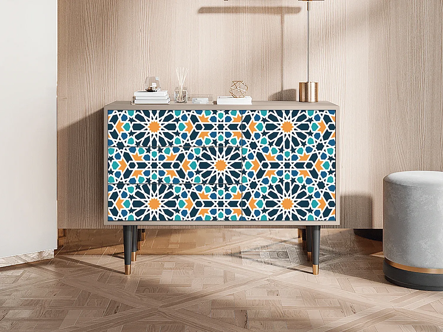Moderner Sideboard mit Stauraum, 115x41x84 cm-decoravito.com